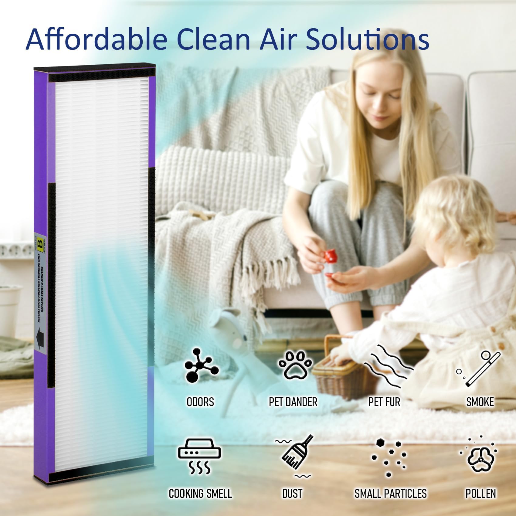 3 Pack Flt4850Pt True H13 Hepa Replacement Filter B Pet, Compatible With G Guardian Ac4825 Ac4850Pt Ac4300 Ac4800 Ac4900 Ac4850,