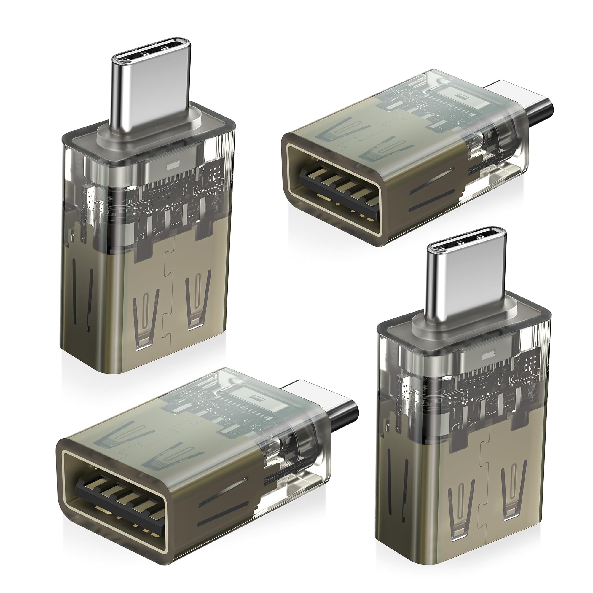 Basesailor Usb C To Usb Adapter For Macbook,Type C Otg Connector For Ipad Pro,Mac,Apple Iphone 16 15,Samsung S25 S24 S23,Flash T