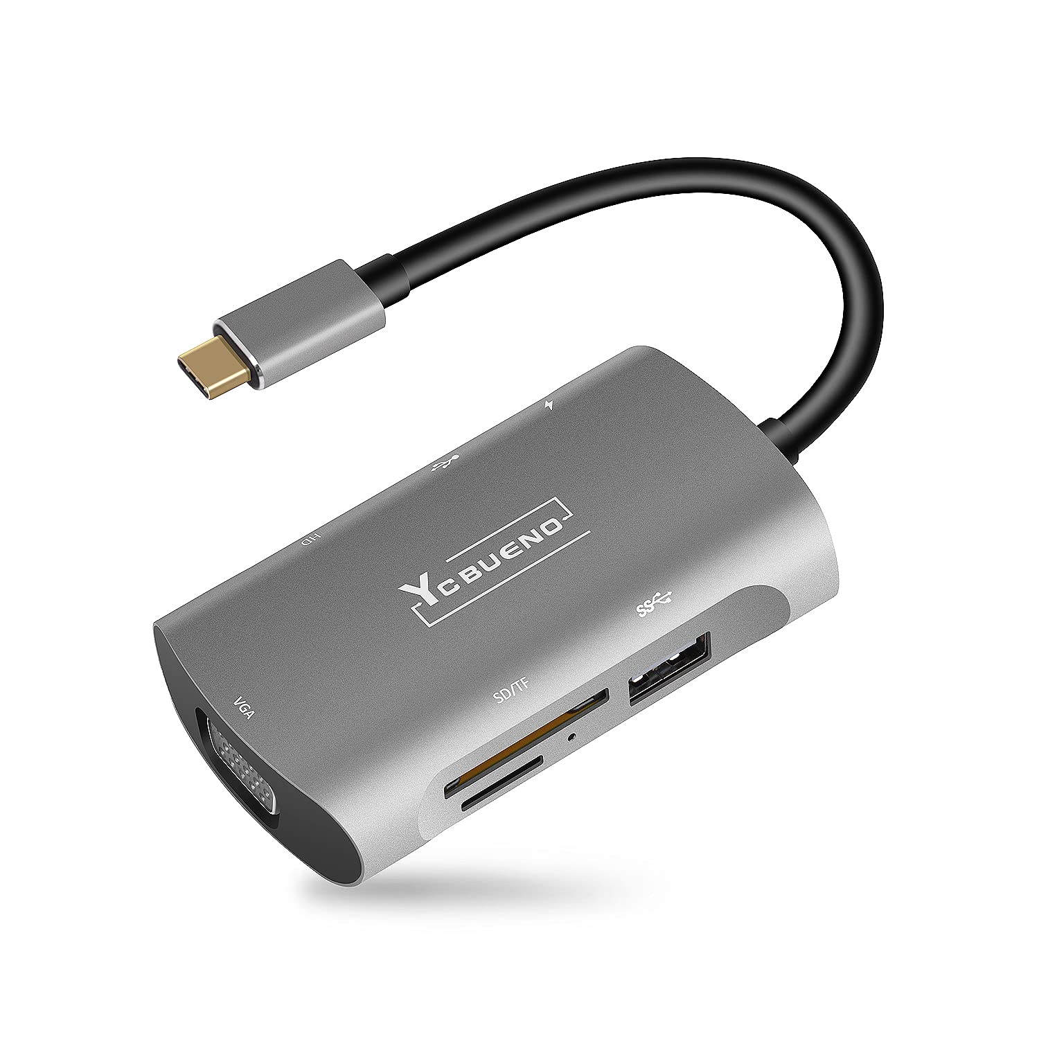 Usb C Docking Station   7 In 1 Usb C Hub With Triple Display, 1080P Vga 2 Usb 3.0And Type C Data Port, Usb C Adapter With 4K Hdm