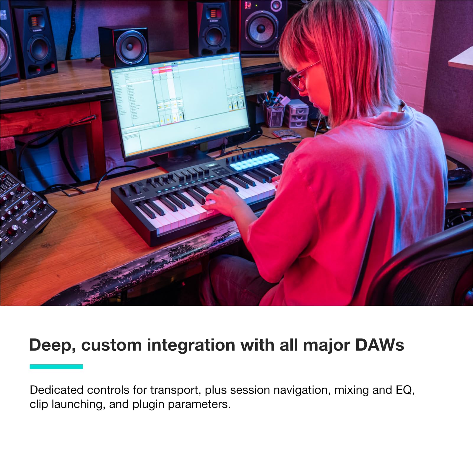 Novation Launchkey 49 [Mk3] Midi Keyboard Controller   Seamless Ableton Live Integration. Chord Mode, Scale Mode, And Arpeggiato