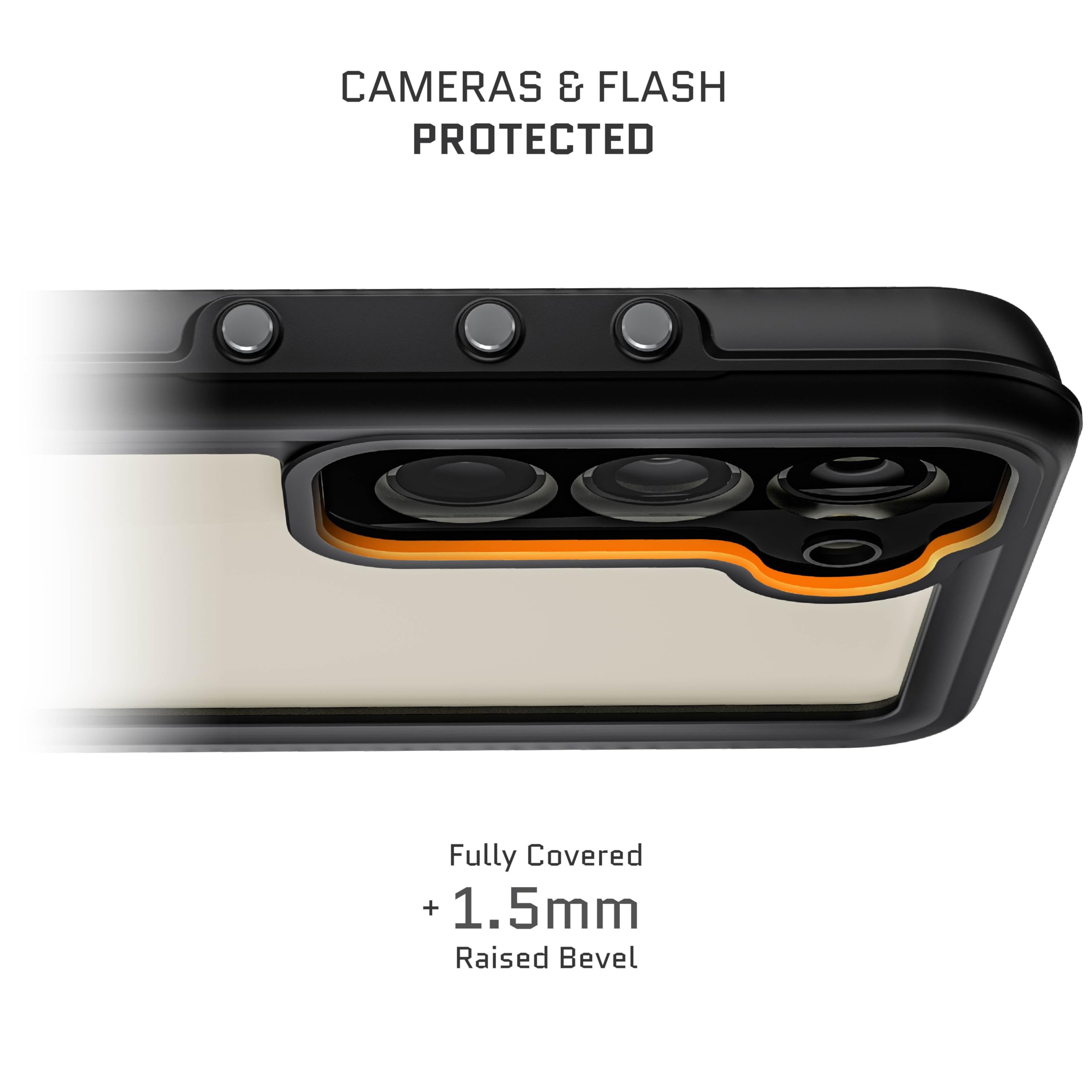 Ghostek Nautical Slim Clear Case For Samsung Galaxy S23 Plus   Waterproof, Shockproof, With Screen & Camera Lens Protector