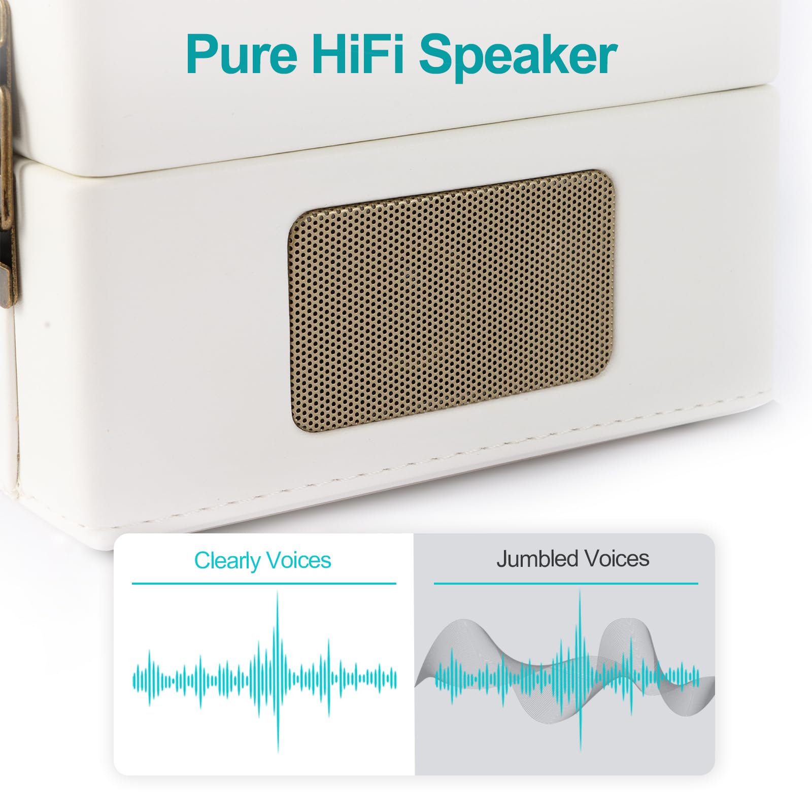 Portable Cd Player For Home,Retro Suitcase Cd Player With Bluetooth 5.0,Hi Fi Speakers Rechargeable Desktop Cd Player For Gifts