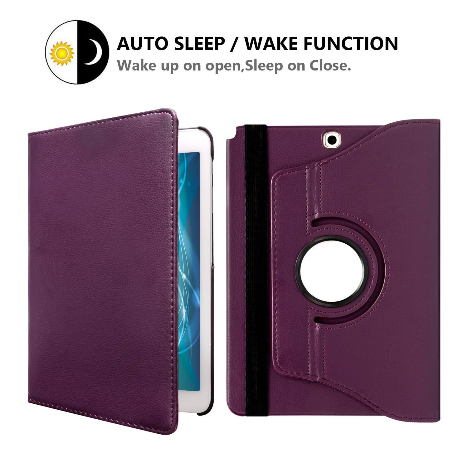 Case For Samsung Galaxy Tab A 9.7 Inch 2015 (Sm T550 T555 Sm P550 P555)   360 Degree Rotating Stand Case Smart Protective Cover,