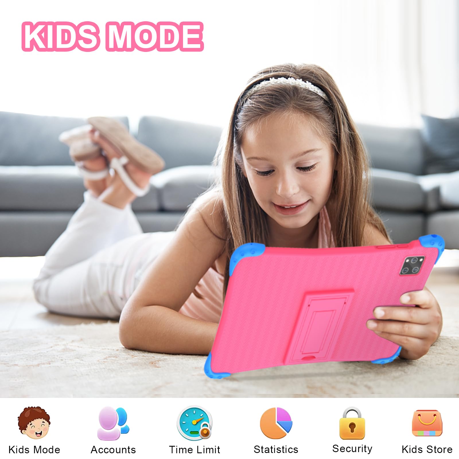 Fivahiva Kids Tablet, 10 Inch Android 14 Tablet For Kids 2 14 Ages, Octa Core, 8+64Gb(512Gb Expand), 6000Mah, Parental Controls,