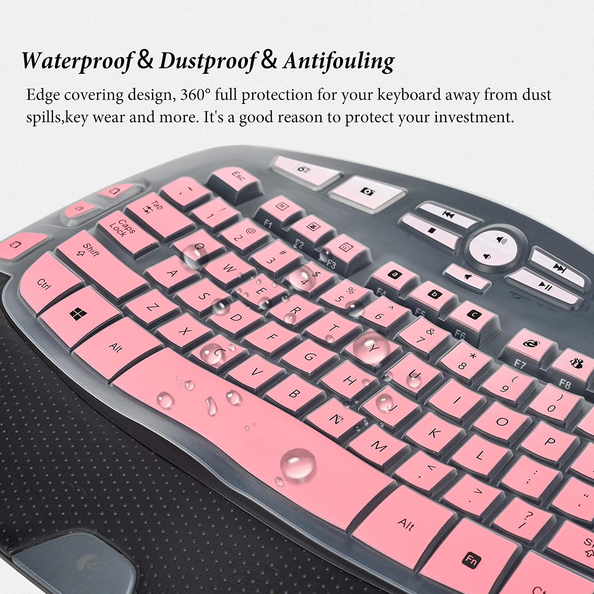 Keyboard Cover For Logitech Mk570 K350 Mk550 Wireless Wave Keyboard, Logitech K350 Keyboard Protector Skin, Logitech Mk550 Mk570