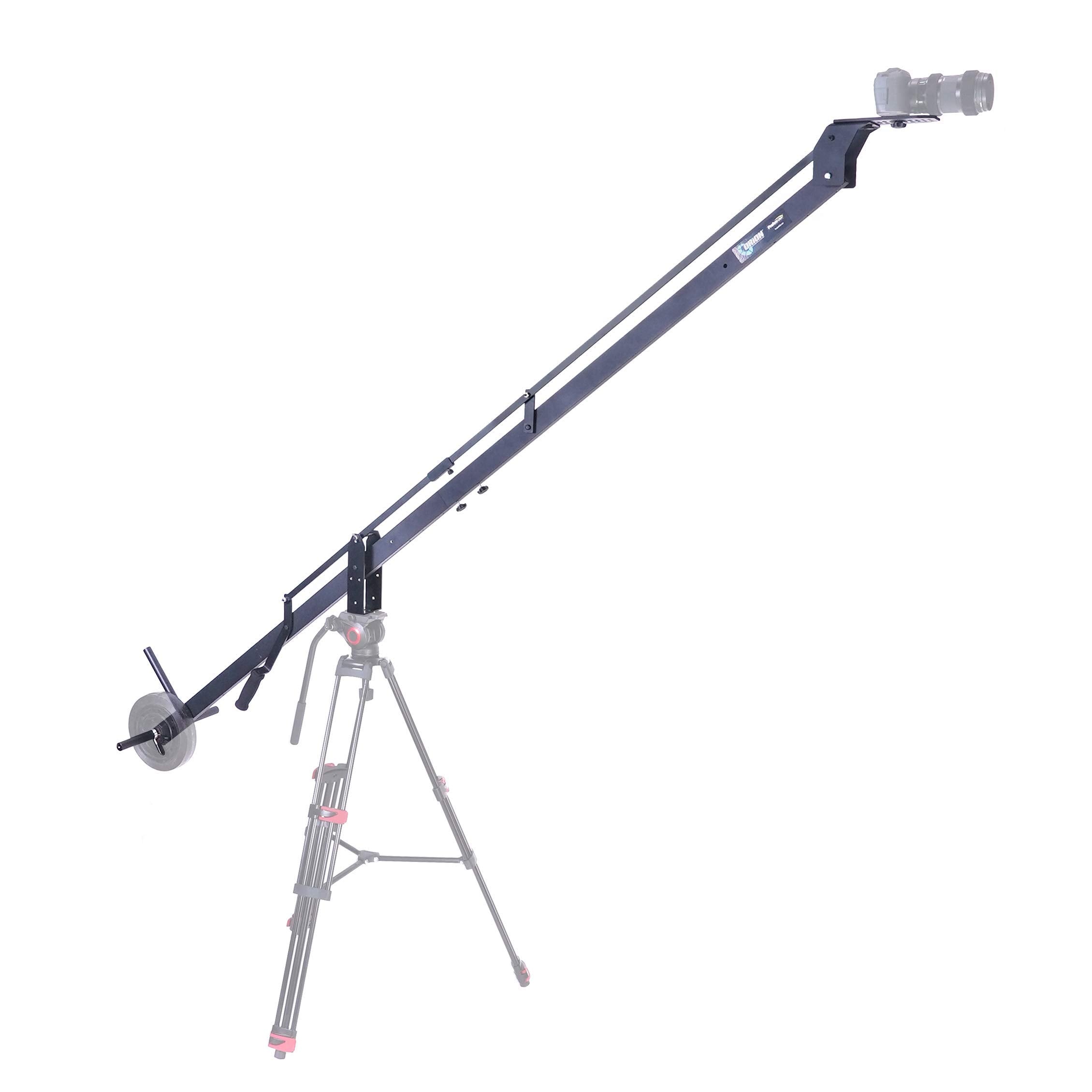 ProAm USA DVC210 Orion DSLR Video Camera Jib Crane Tilt - Aircraft Aluminum Camera Crane with Top-Mounting Bracket - Extendable 