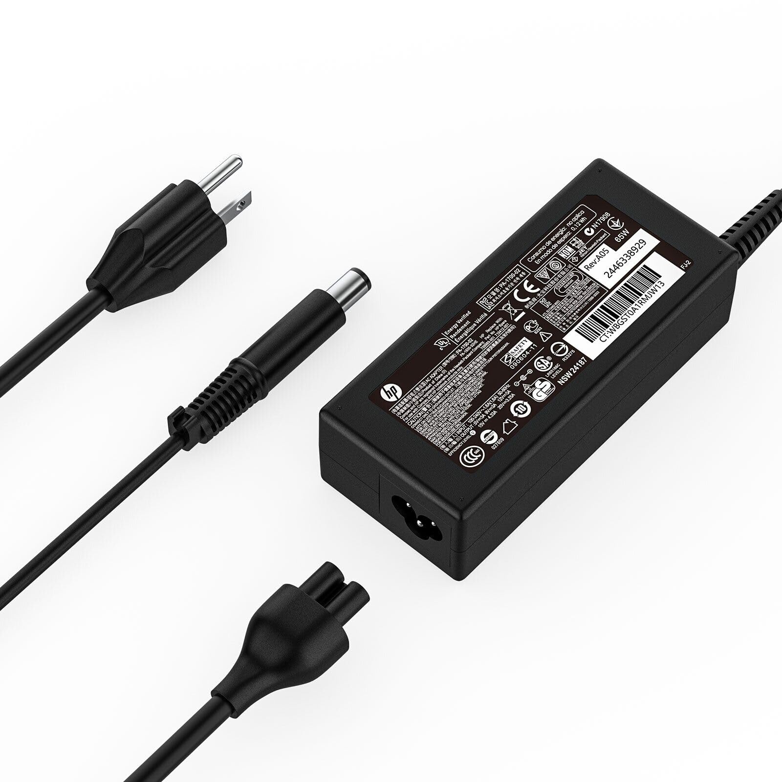 19.5V 3.33A 65W Laptop Charger Fit For Hp Pavilion G4 G6 G7 G32 G42 G56 G60 G61 G62 G71 G72 Dv3 Dv4 Dv5 Dv6 Dv7 Dm4 M6 M7 Power