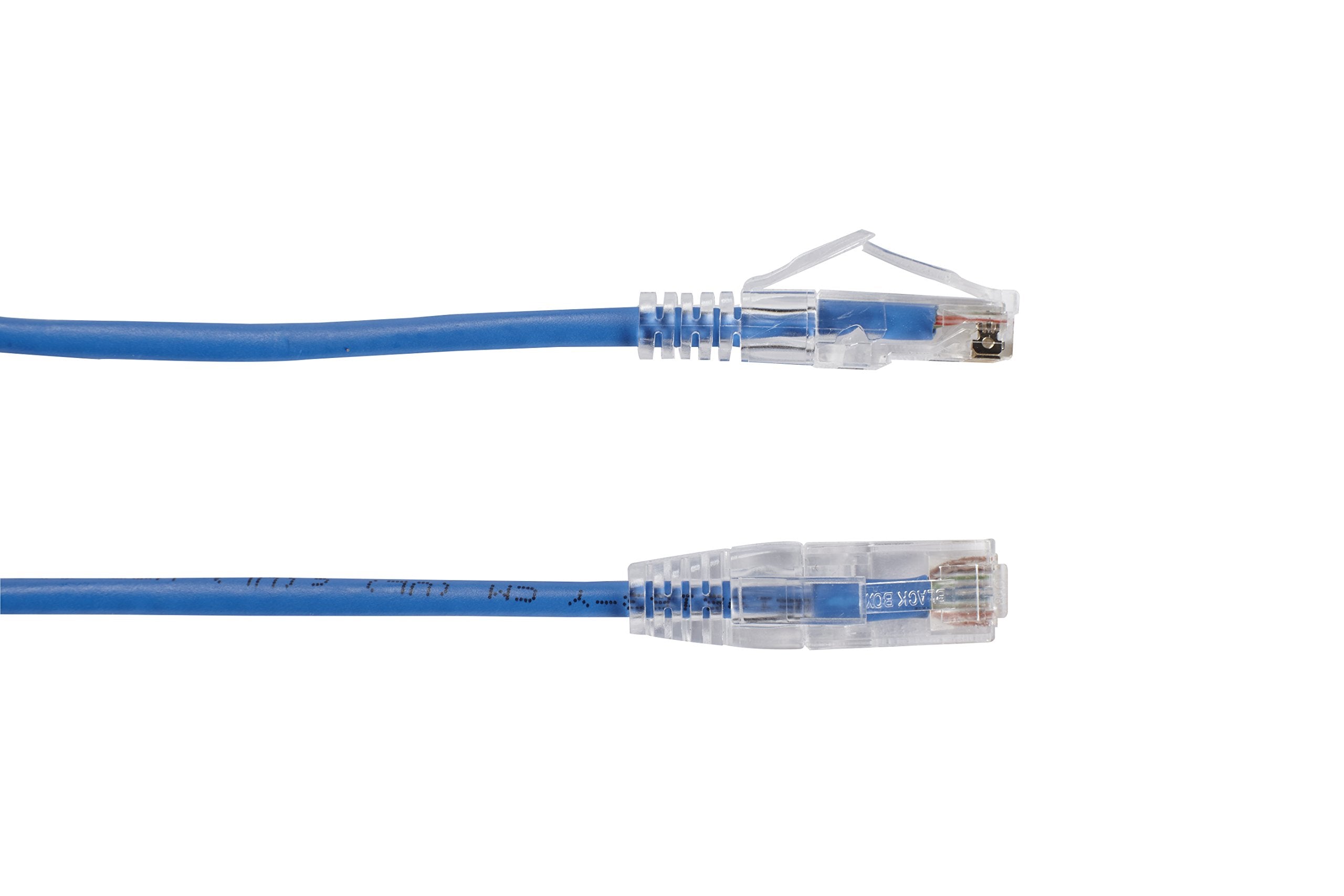 Black Box 2Ft Blue Cat6A Slim 28Awg Patch