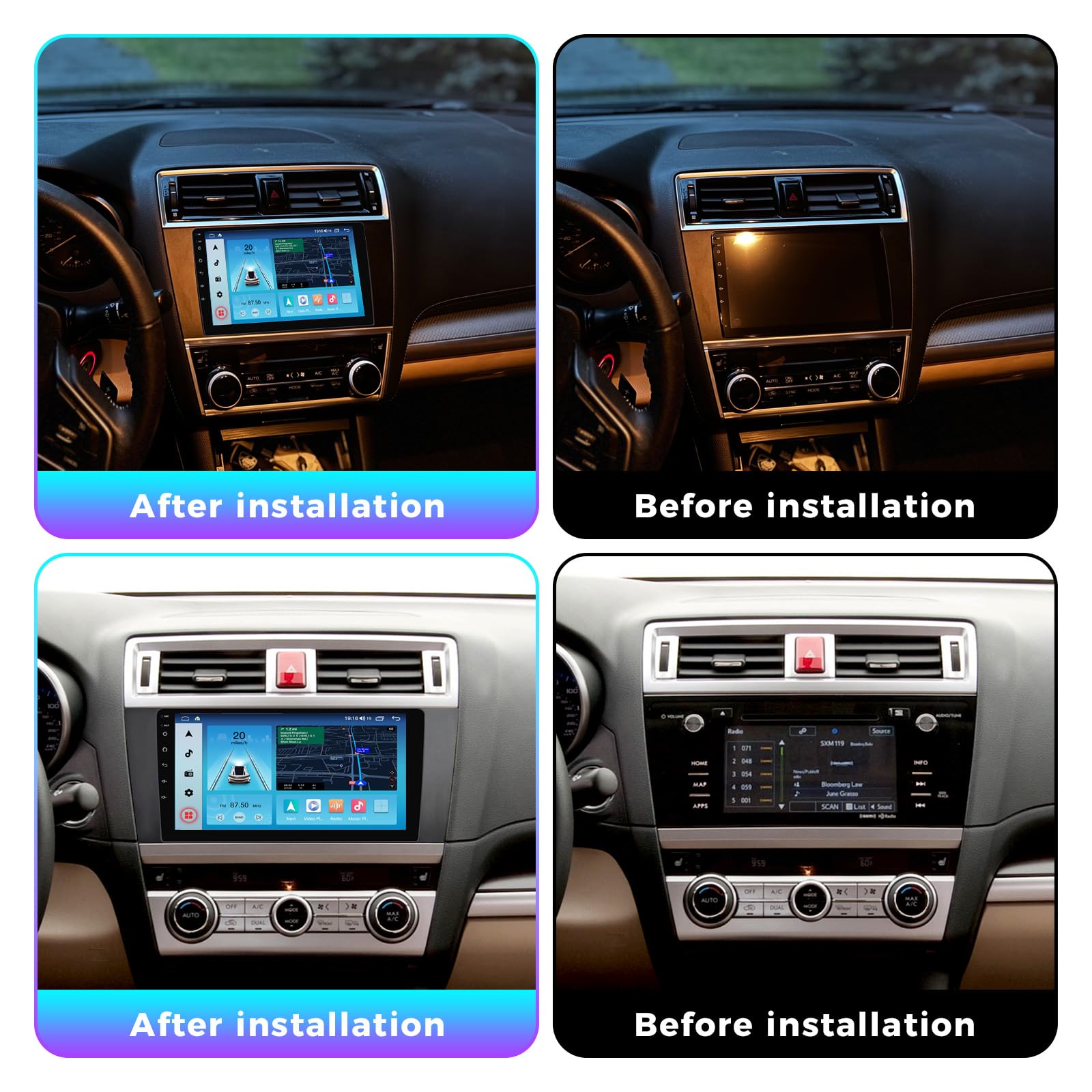 Mekedetech Android Car Radio Stereo Gps Navigation For Subaru Outback Legacy 2015 2022 Head Unit,1280 * 720 Resolution Touch Scr