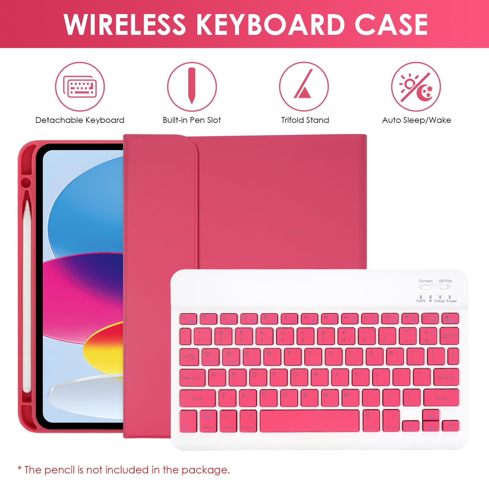 Lama For Ipad (A16) 11Th Gen 2025 /10Th Gen 2022 Keyboard Case, Thin & Light Cover With Pencil Holder, Magnetic Case With Keyboa