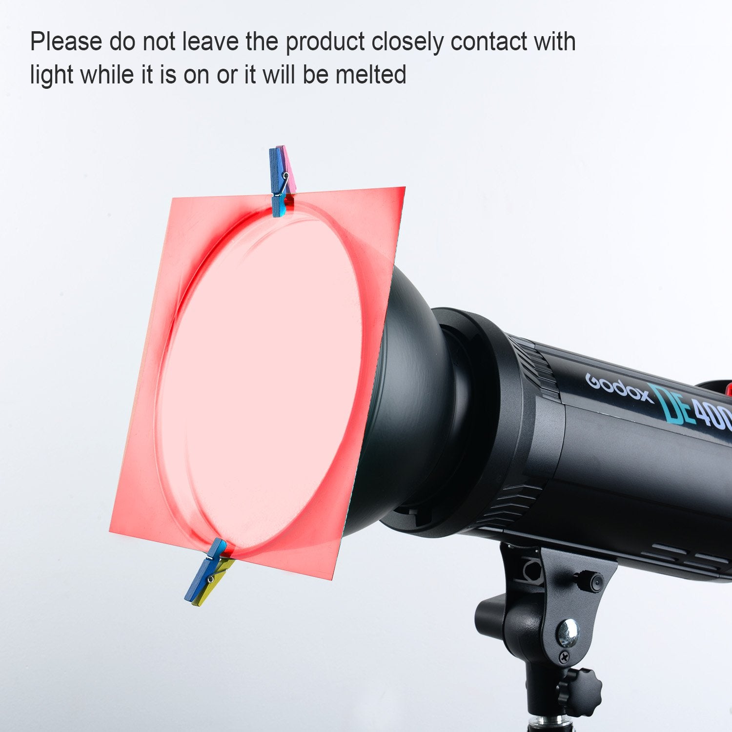 9 Pack Gel Filter Colored Correction Gel Light Filter Transparent Color Film Plastic Sheets, 11.7 By 8.3 Inches (Red)