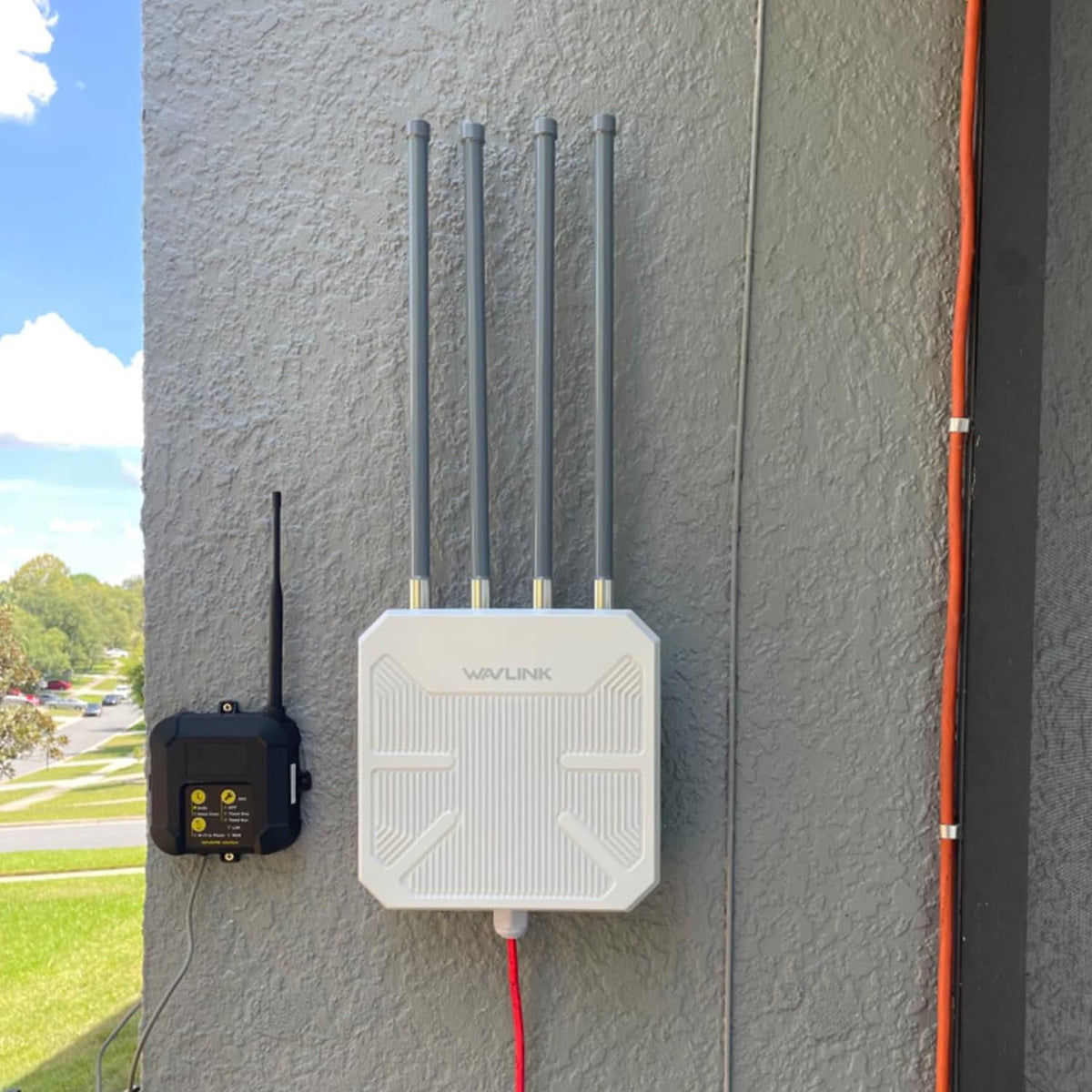 Wavlink Ax1800 Wifi 6 Wireless Outdoor Repeater, Long Range Outdoor Wifi With Dual Band Poe Ip67 Waterproof,Supports Mesh Extend