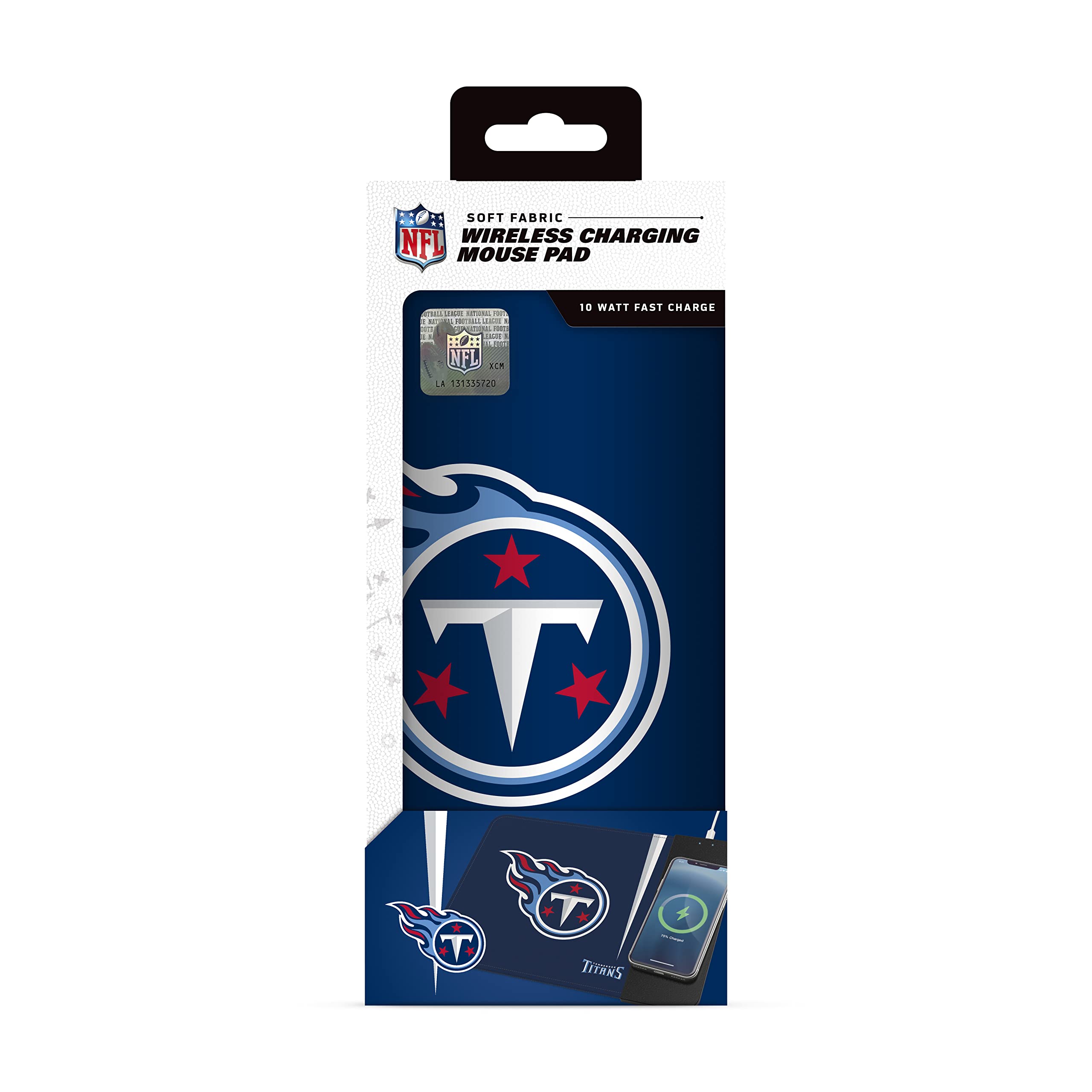 Soar Nfl Wireless Charging Mouse Pad, Tennessee Titans