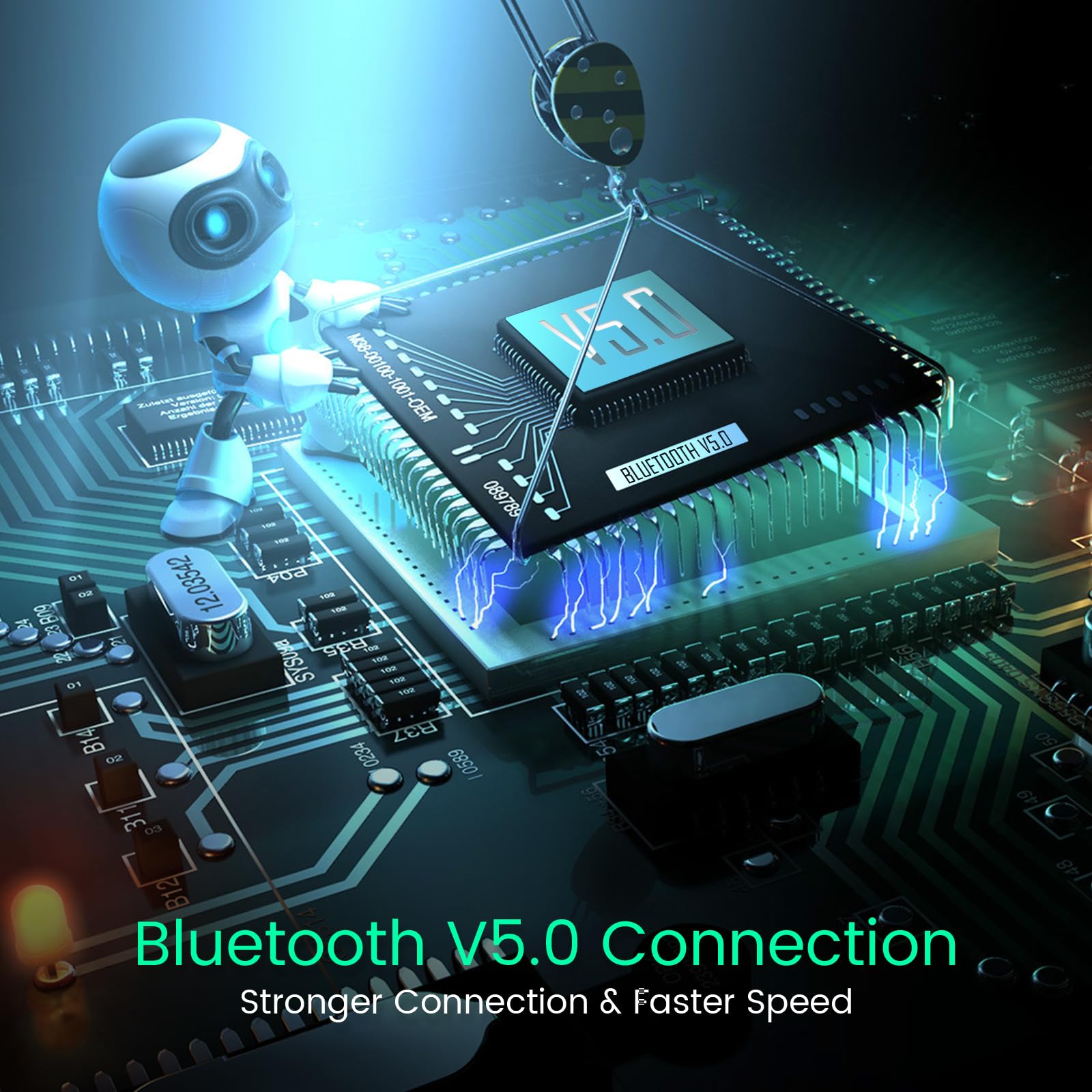 Upgraded V5.0 Fm Transmitter For Car Brown