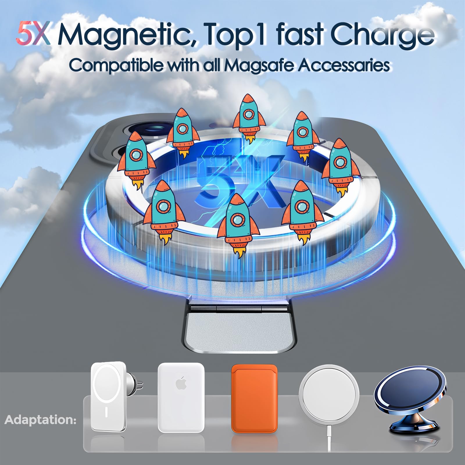 Kmambag Mag Ring Designed For Iphone 15 Pro Case, Liquid Silicone [Moisturizing Factor] Extreme Soft Slim Phone Case With Stand