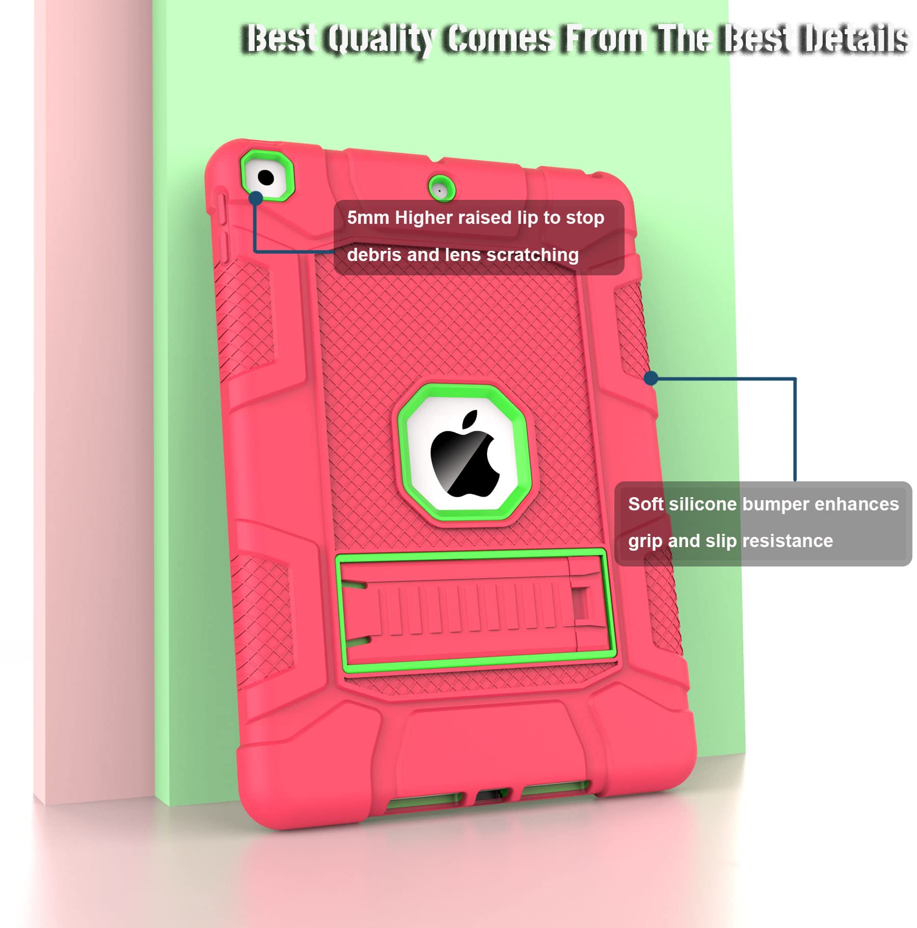 Rantice Ipad 9Th Generation Case, Ipad 8Th Generation Case, Ipad 7Th Generation Case, Hybrid Shockproof Rugged Drop Protection C