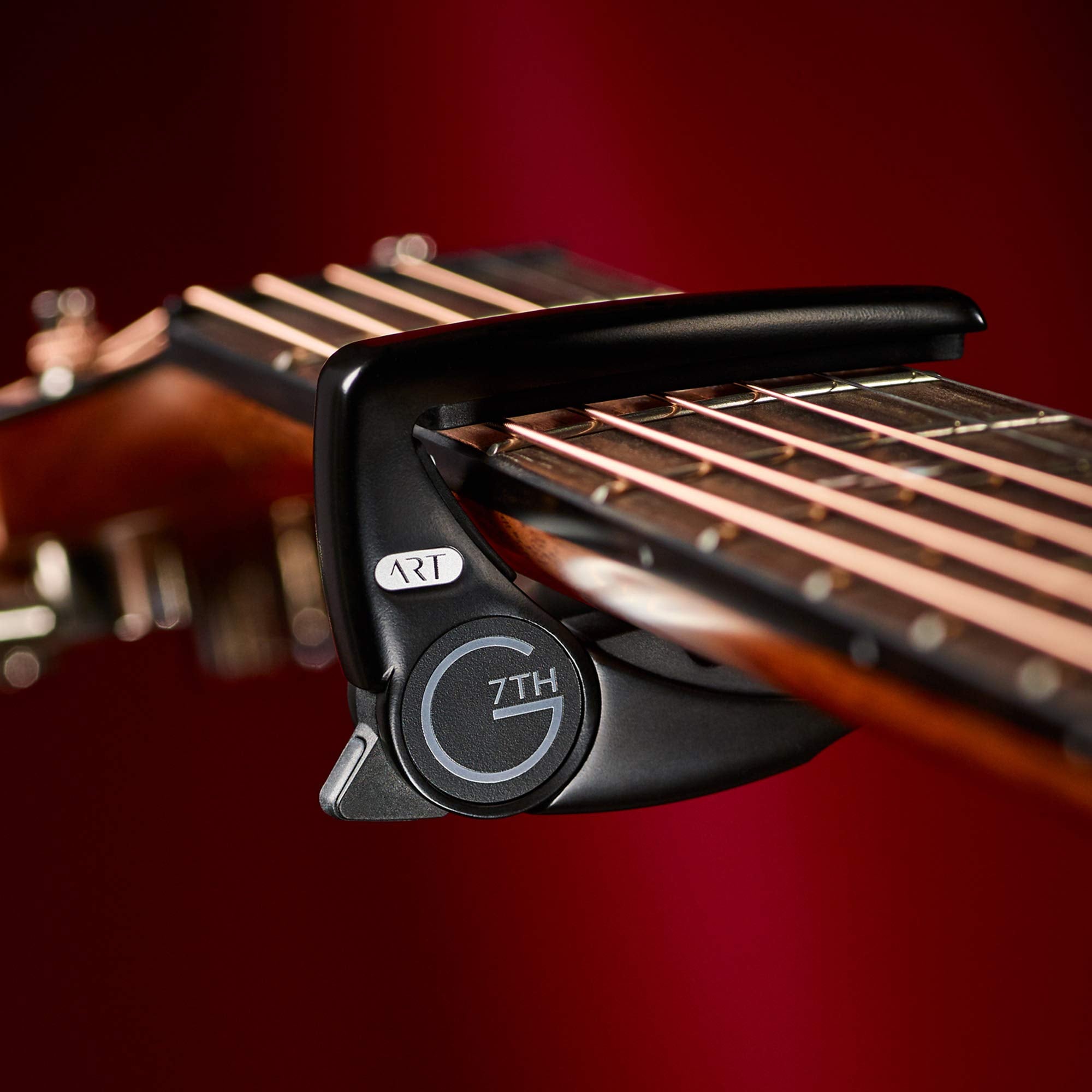 G7Th Performance 3 Capo With Art (Steel String Satin Black)
