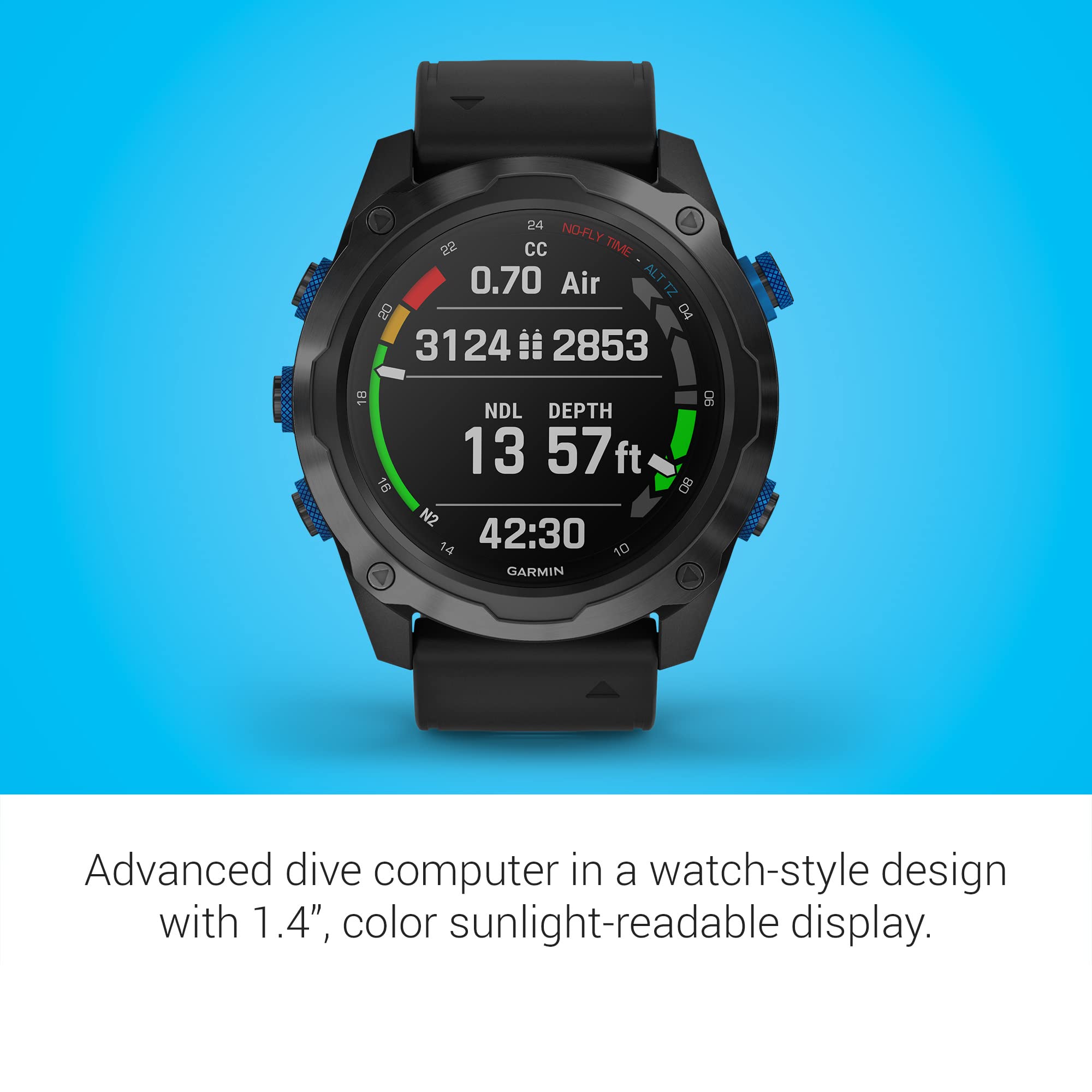 Garmin Descent Mk2I/Descent T1 Bundle, Smaller Sized Watch Style Dive Computer With Air Integration, Multisport Training/Smart F