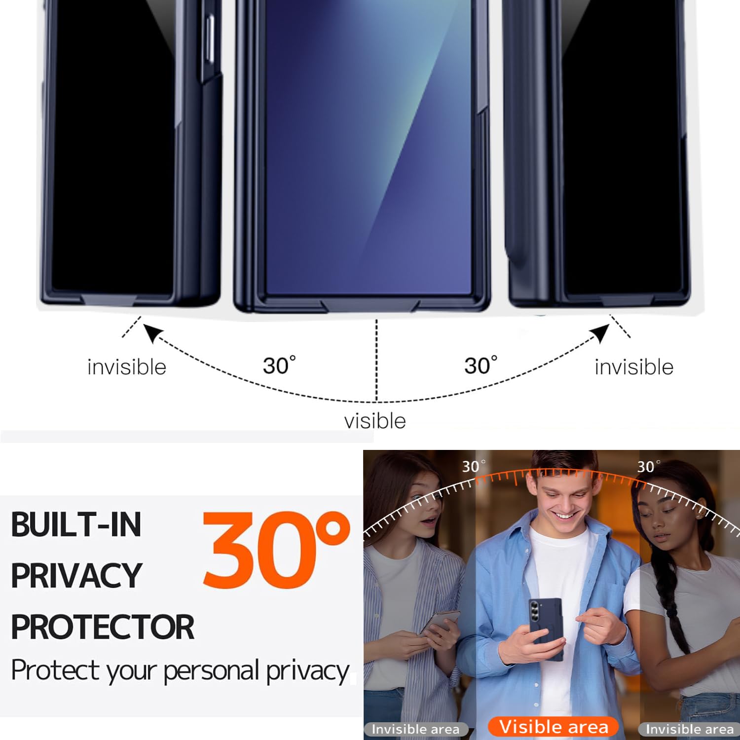 Ninki Stylus For Samsung Galaxy Z Fold 7 Case With Pen Holder & Wrist Strap, Full Body Hinge + Privacy Screen Protection For Gal