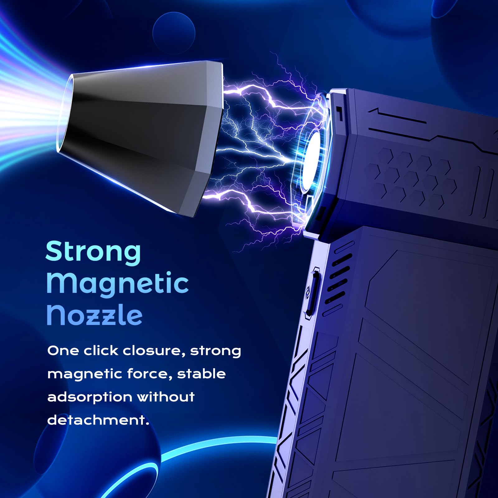 Cosano Electric Air Duster, 3 Gear Adjustable Mini Jet Blower 130000Rpm, Adjustable Electric Duster Replace Compressed Air Can R