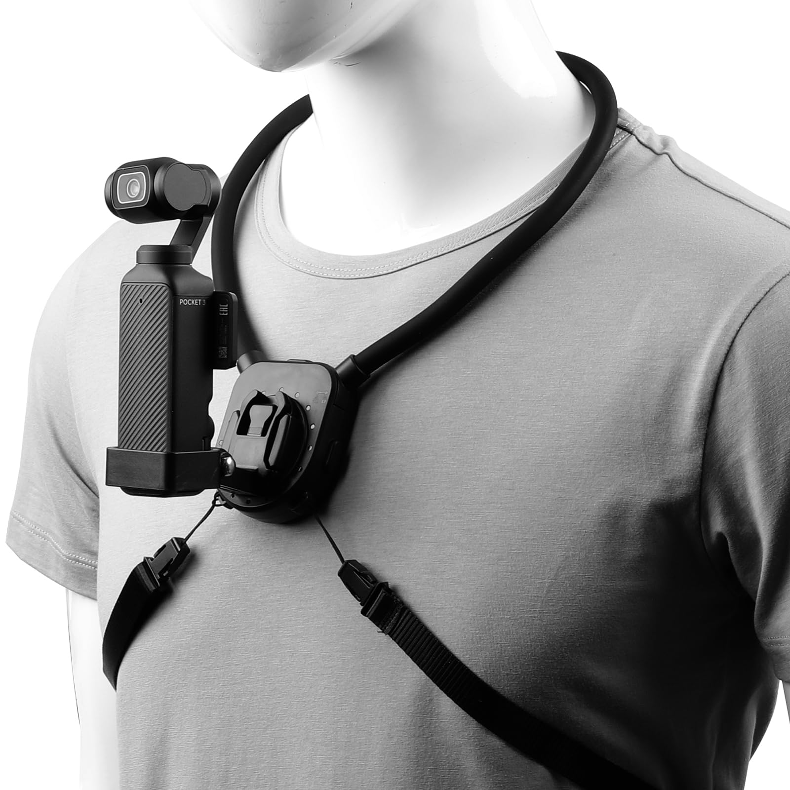 Pellking Neck Mount Holder For Dji Pocket 3,360 Degree Rotation Hands Free Neck Phone Holder Pov/Vlog Neck Mount Video Recording