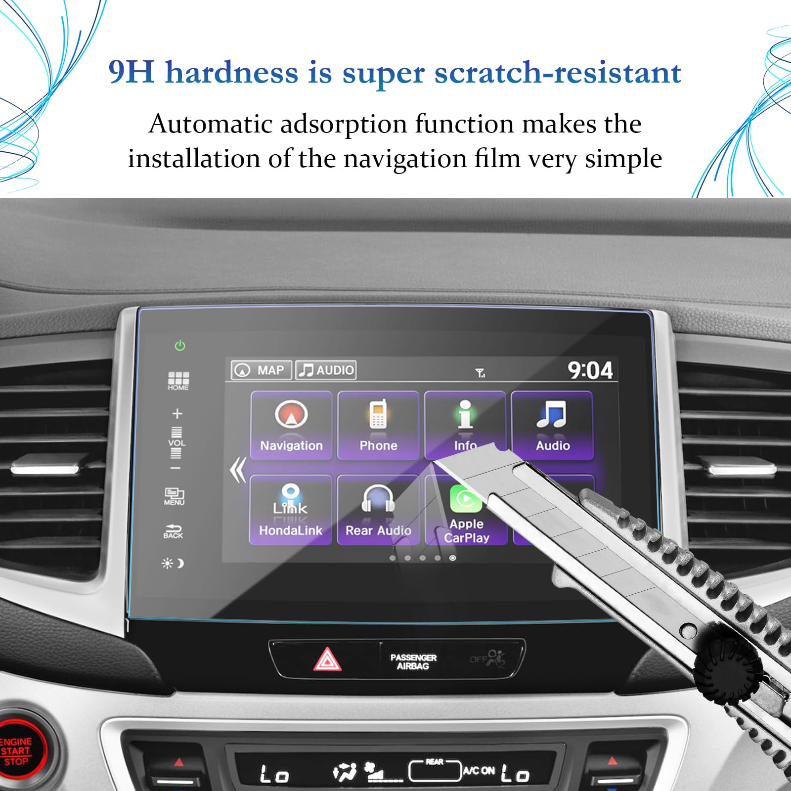 Sktu Screen Protector For 2016 2018 Honda Pilot Passport 2016 2020 Honda Ridgeline Navigation Display Pilot 2018 Accessories Anti Scratch Hd Clear