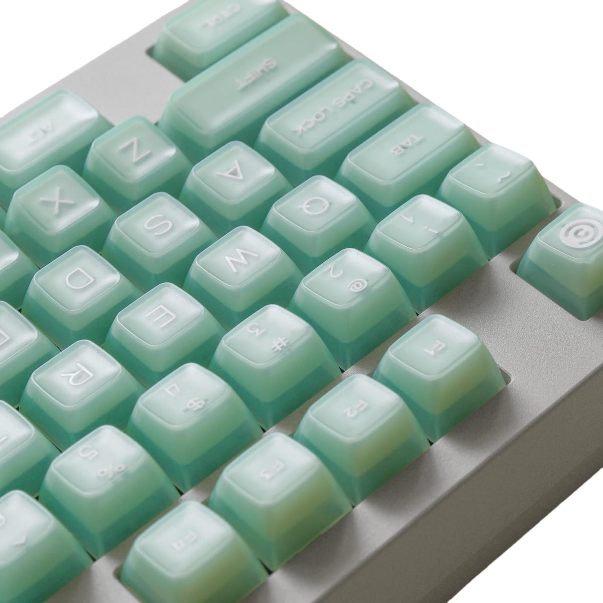 Redqin Jade Keycaps 160 Keys Double Shot Pbt Keycaps Rsa Profile Translucent Shine Through Keycaps Custom Keycap Set With Split/
