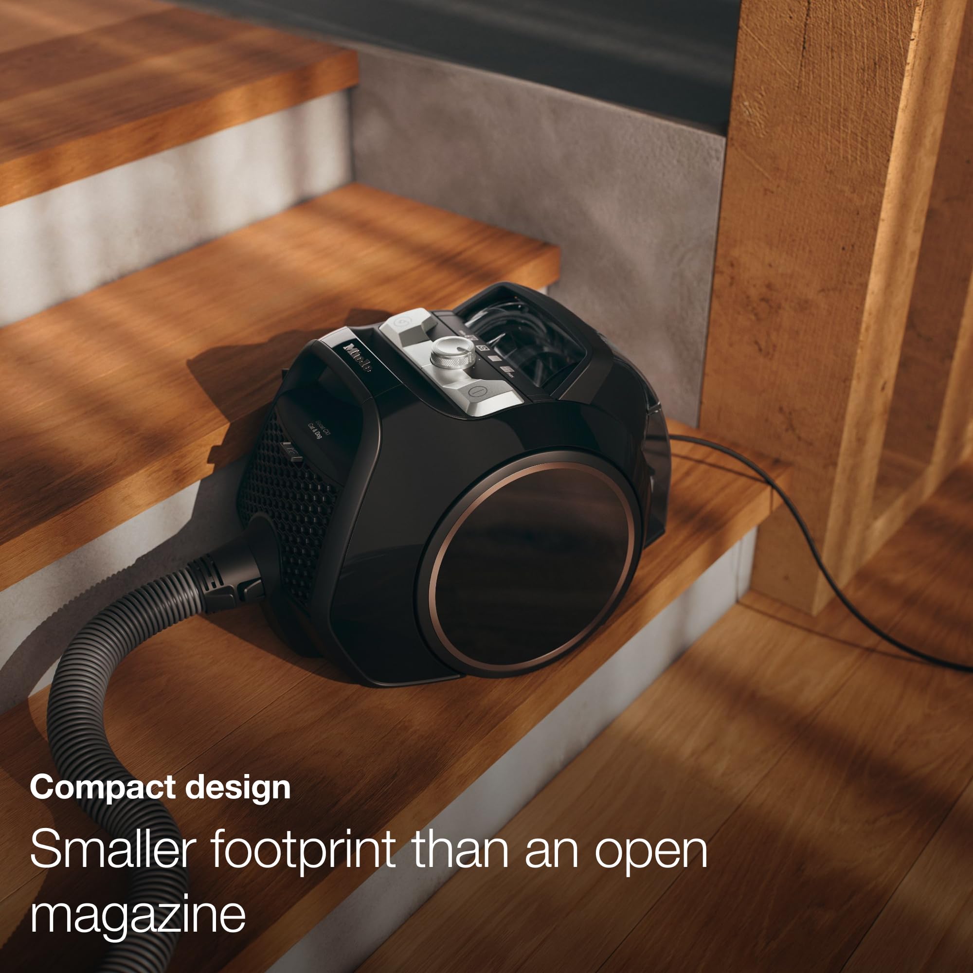 Miele Boost Cx1 Parquet Bagless Canister Vacuum Cleaner, White/Rose