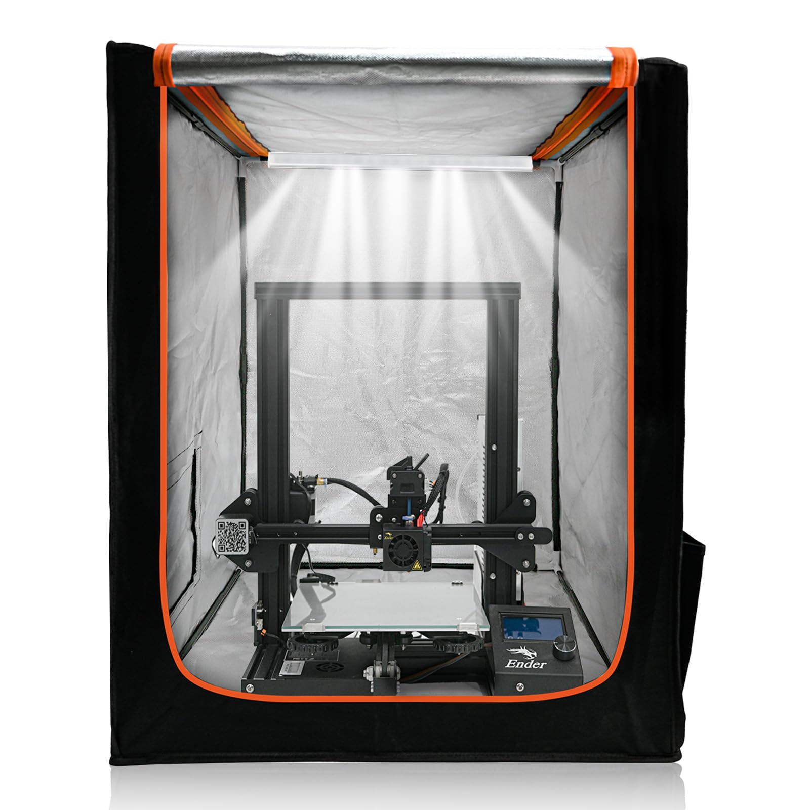 3D Printer Enclosure With Led Light, Fireproof Dustproof Tent Constant Temperature Protective Cover For Ender3 Max Neo/Ender3 S1
