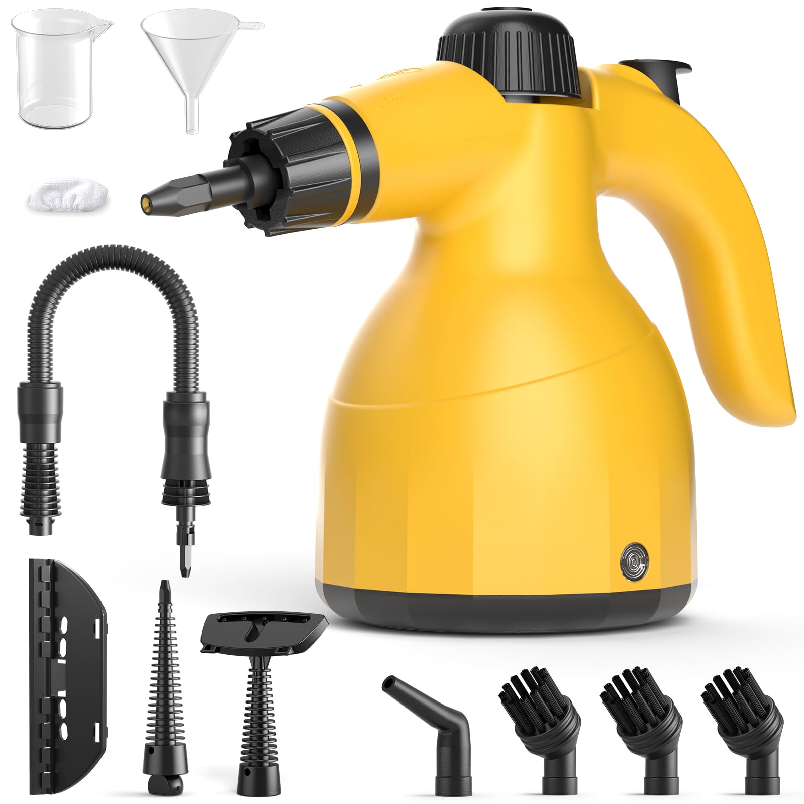 Handheld Steam Cleaner: Multi-Surface Steamer With 10 Pcs Accessories Pressurized Natural Steam Cleaner For Home Cleaning Dirt, 