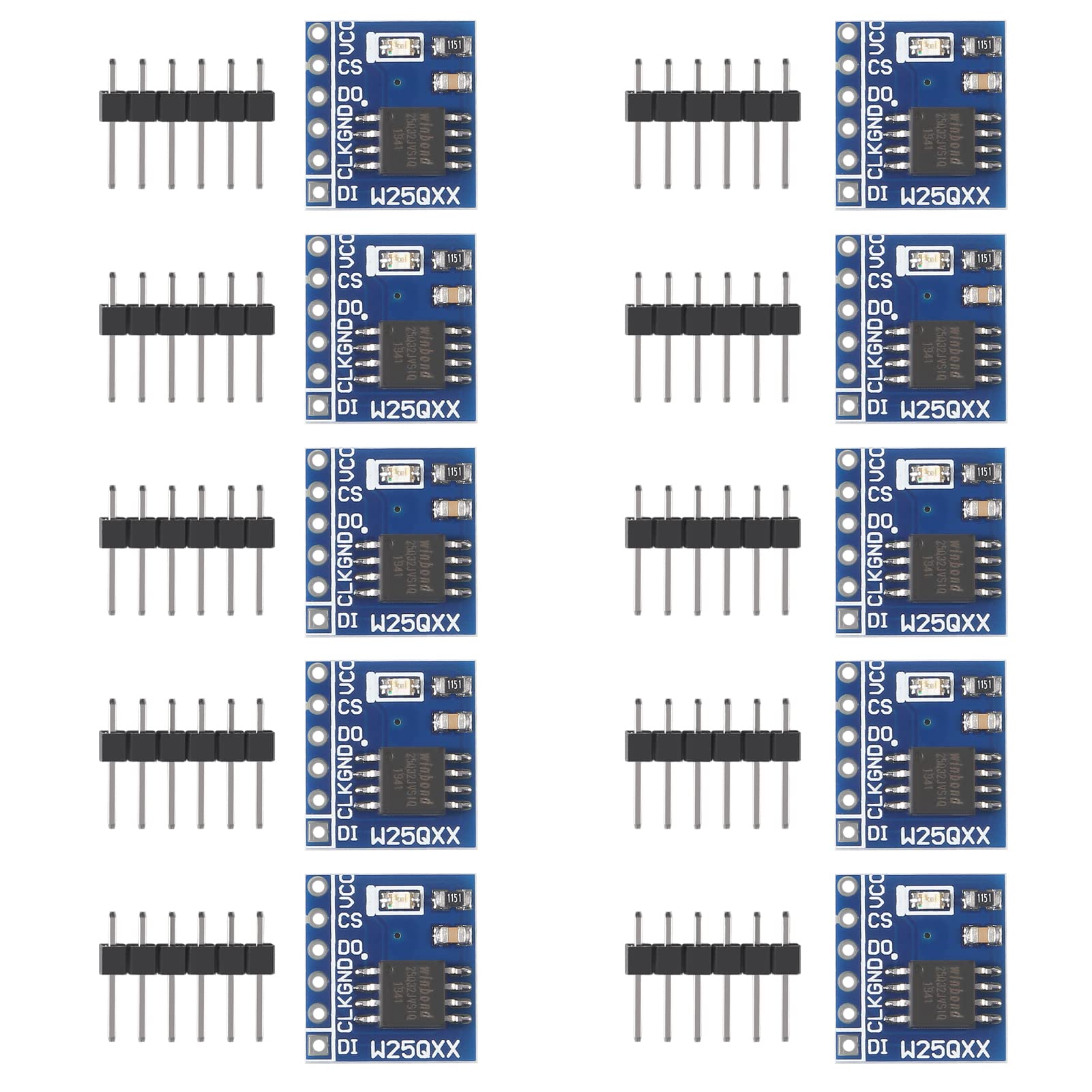 Alinan 10Pcs W25Q32 Power Module Large Capacity Flash Storage Module Spi Interface Memory Card Bv Fv Stm32 Code For Repair And R