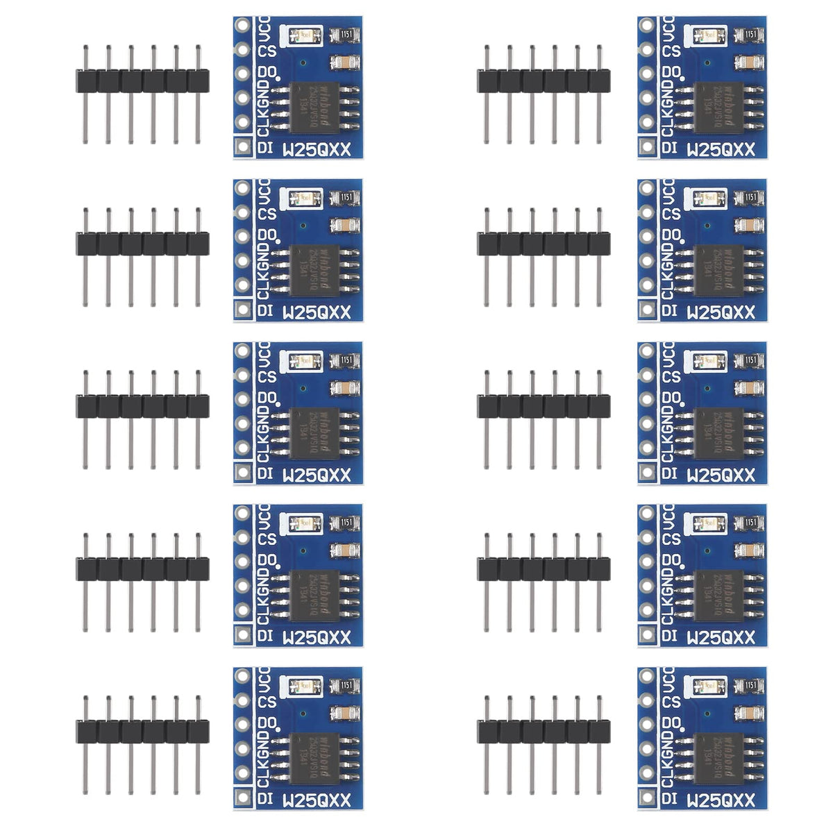 Alinan 10Pcs W25Q32 Power Module Large Capacity Flash Storage Module Spi Interface Memory Card Bv Fv Stm32 Code For Repair And R