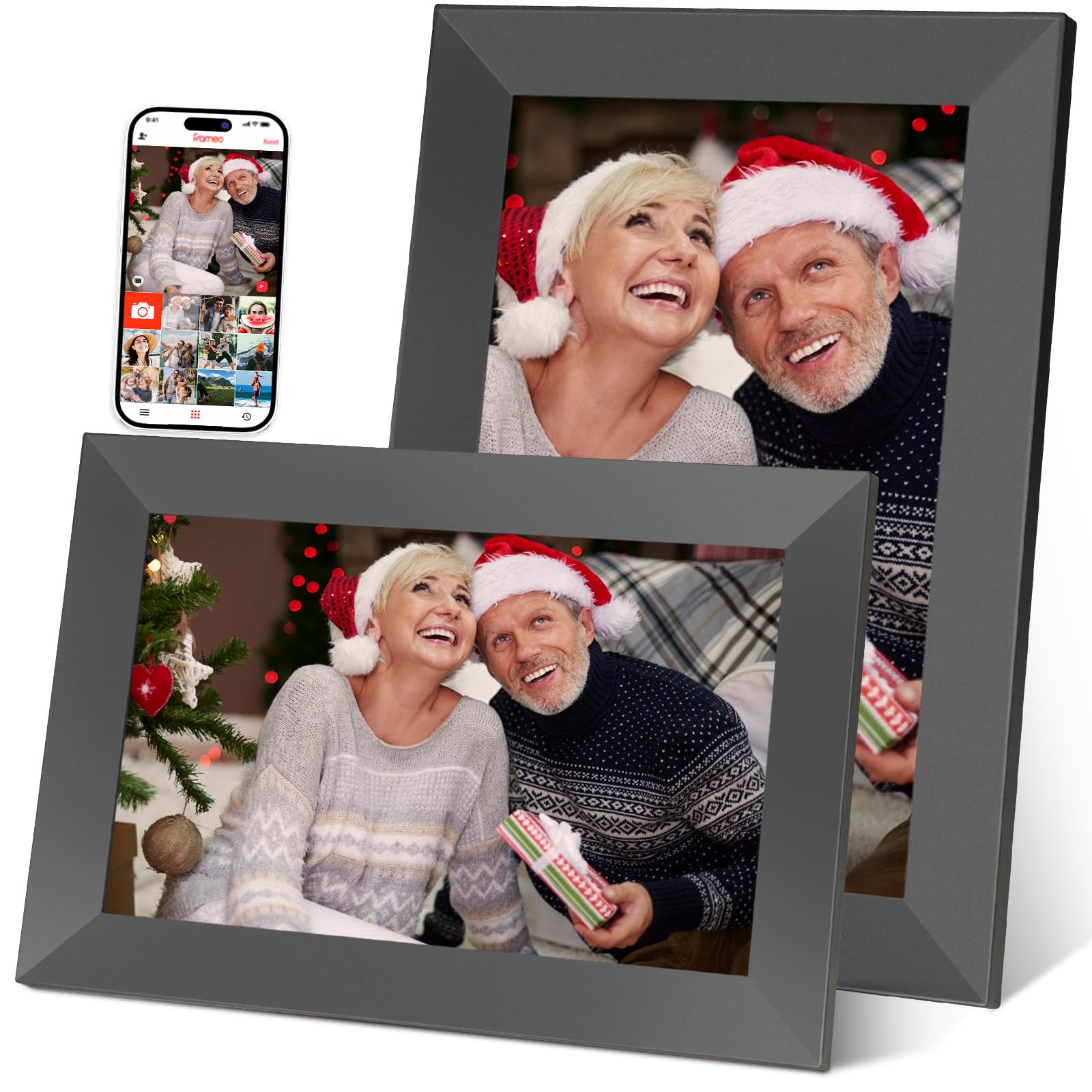 32Gb Frameo Digital Frame Wifi Digital Picture Frames Load From Phone,Frameo 10.1 Inch Smart Wifi Digital Photo Frame,1280X800 H