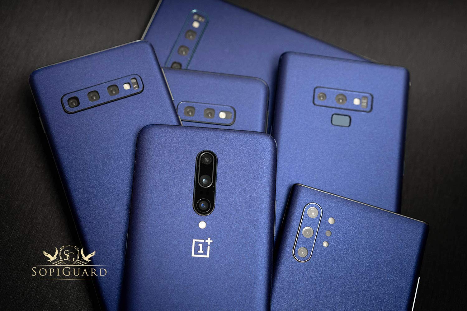 Sopiguard Sticker For Surface Duo Phone Edge To Edge Precision Vinyl Skin Wrap (Matte Navy Blue)