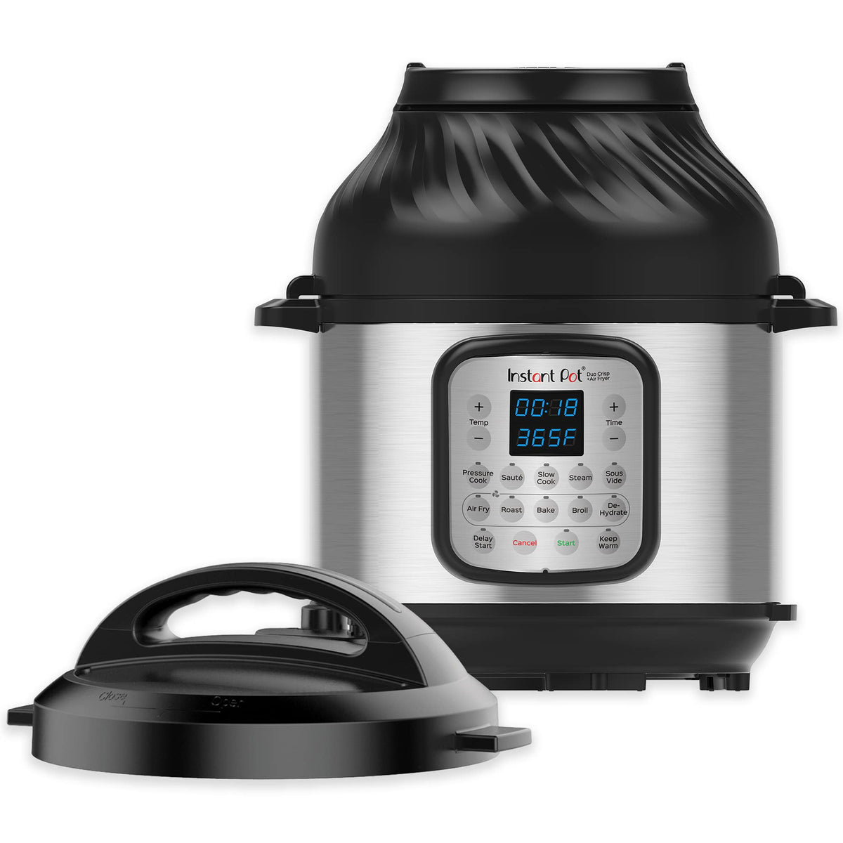 Instant Pot Duo Crisp 11 In 1 Air Fryer And Electric Pressure Cooker Combo With Multicooker Lids That Fries, Steams, Slow Cooks,