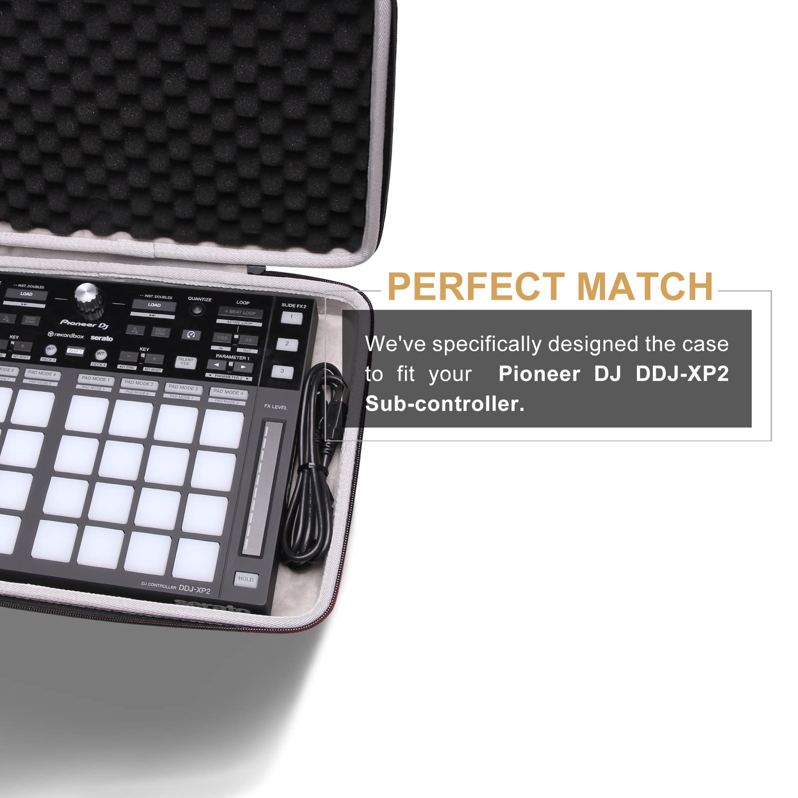 Ltgem Eva Hard Case For Pioneer Dj Ddj-Xp2 Sub-Controller - Protective Carrying Storage Bag