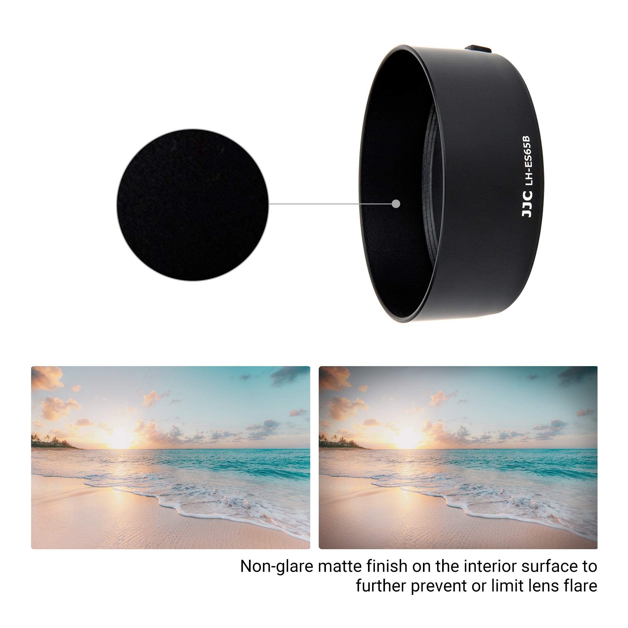 Rf 50Mm Lens Hood Shade For Canon Rf 50Mm F/1.8 Stm Lens Replaces Canon Es 65B Hood With Original Design On Canon Eos R100 R50 R