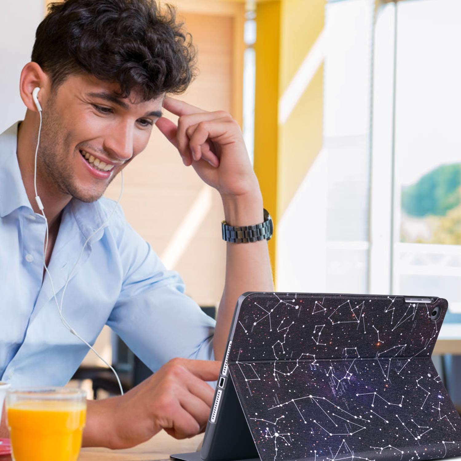 Ipad 9.7 2018/2017 5Th/6Th Generation Case, Ipad Air 2, Ipad Air Case, Vimorco Soft Tpu Back Cover, Bump Drop Resistance Folio L