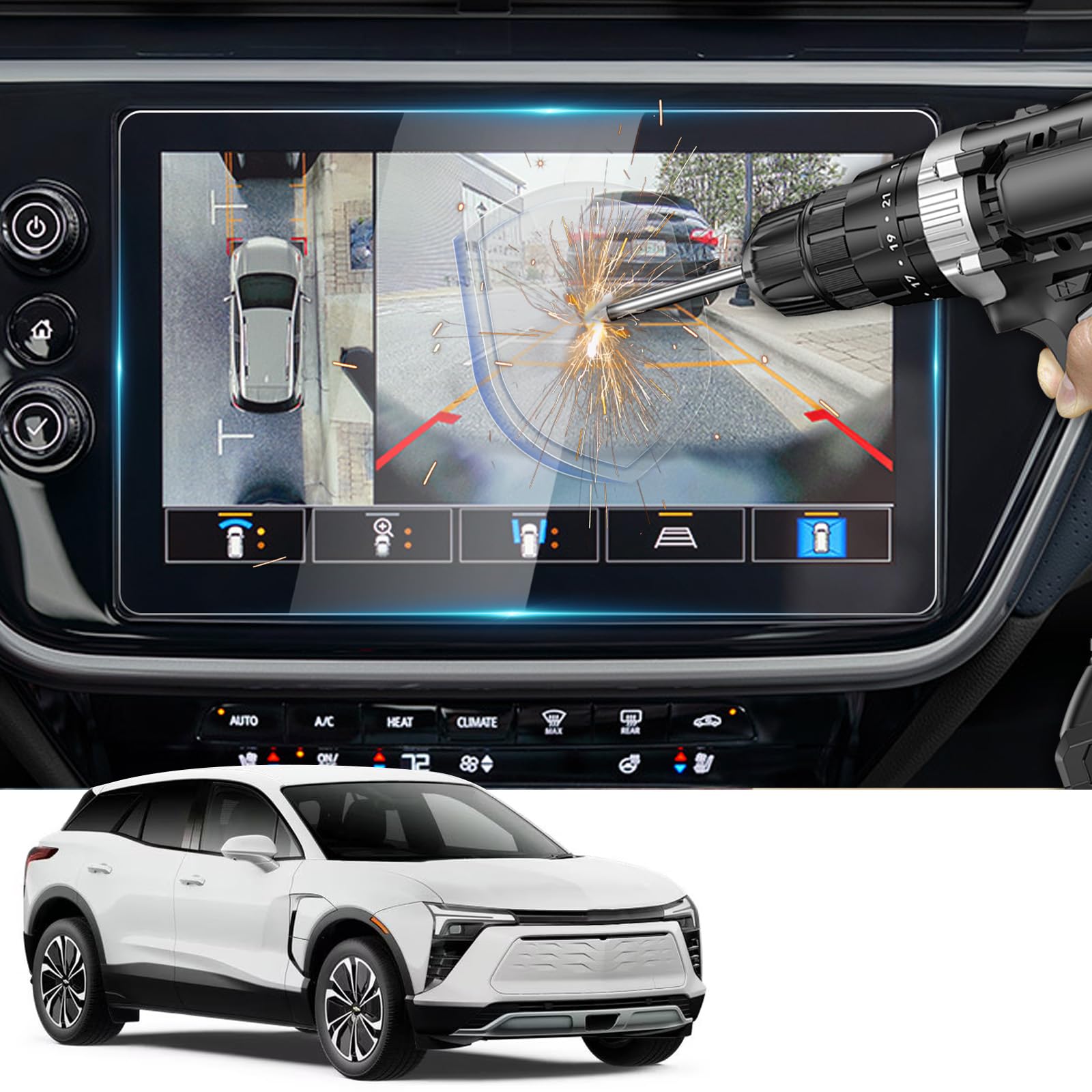 Yee Pin 2025 2024 2023 2022 Chevy Bolt Euv Screen Protector For Chevy Bolt Ev Accessories Chevy Bolt Screen Protector 2022 2025 Bolt Euv Screen Protector 2022 Chevy Euv Screen Protector Anti Scratch