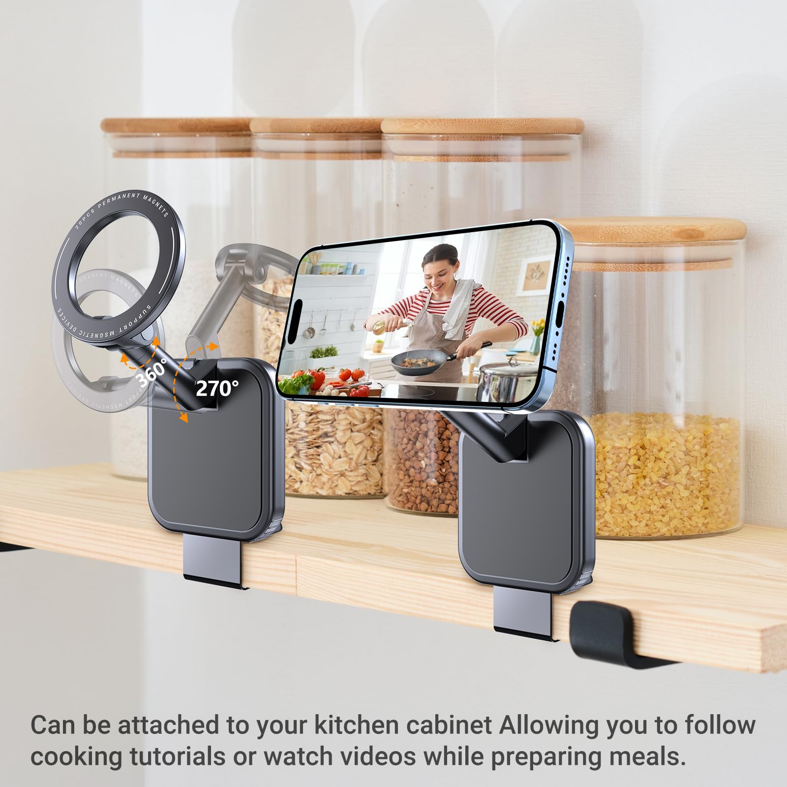 Scrwvess Airplane Phone Holder For Magnetic Accessories, Universal Flight Must Haves Travel Phone Holder Mount 2025 For Beach Va