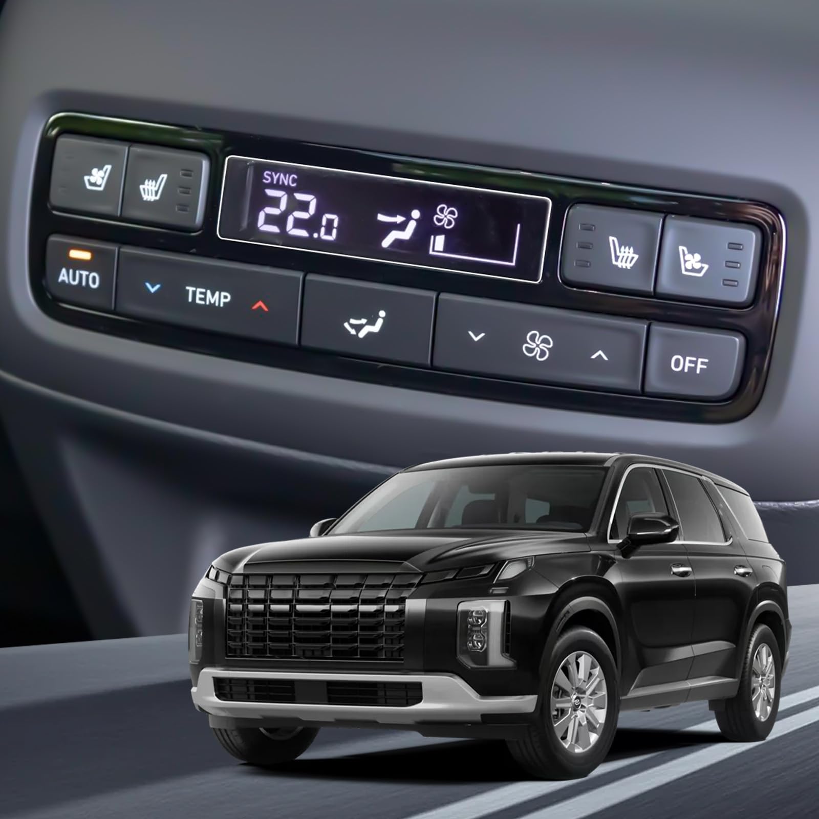 Yee Pin Ac Screen Protector For 2020 2021 2022 Hyundai Palisade Accessories Limited/Sel Climate Control Touch Screen Cover Anti Glare Anti Reflective Scratch Resistant Ultra Transparent 2 Pack