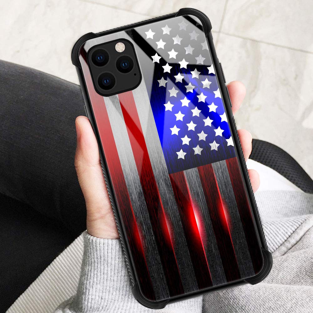 Zhegailian Case Compatible With Iphone 12 Pro Max,Cut Flag Case For Iphone 12 Pro Max For Boys Men,Pattern Design Anti Scratch O