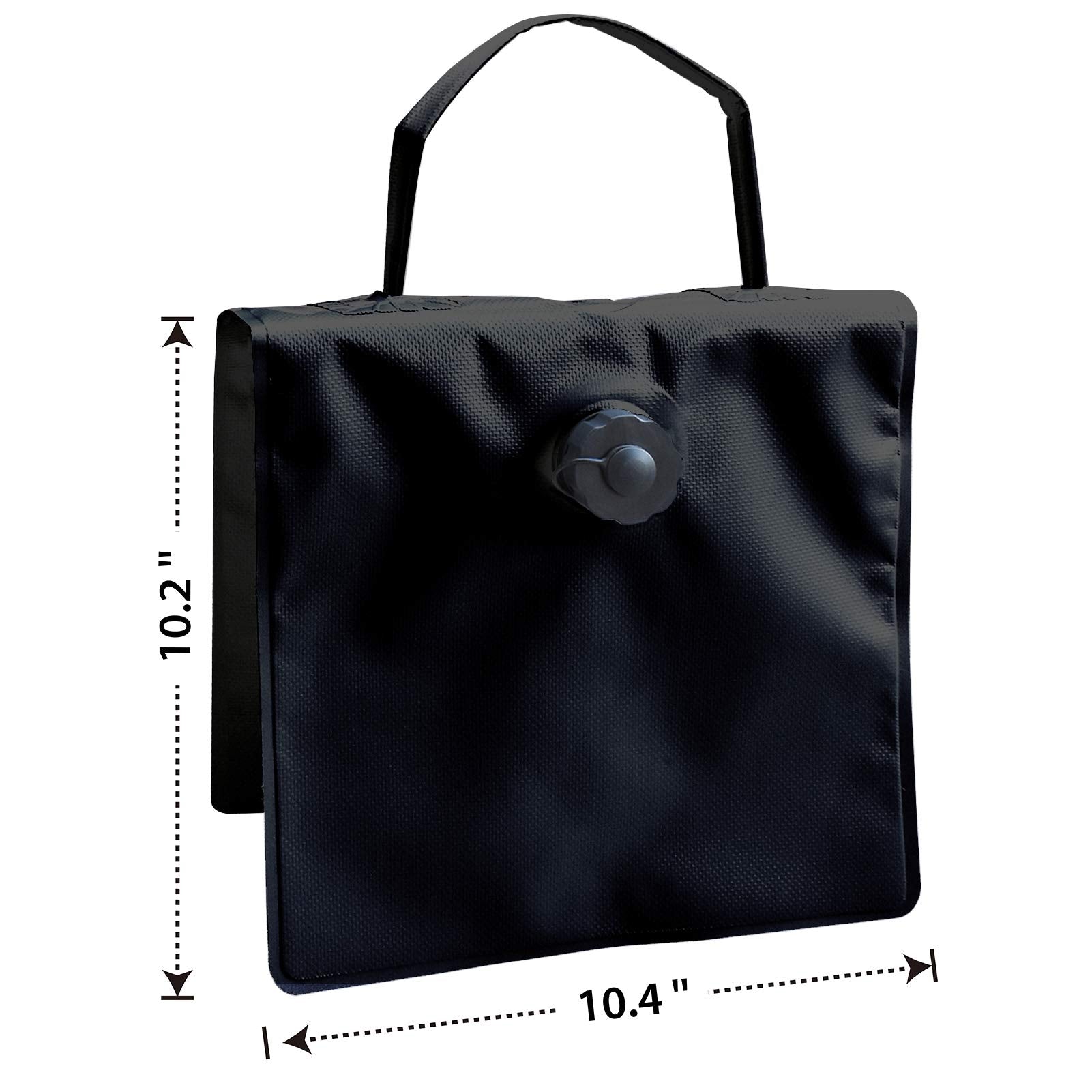 Eurmax Usa Saddle Design Water Weight Bag Heavy Duty Water Saddlebag Portable Water Bags Outdoor Weights Photo Video Studio Stand 4 Pack(Black)