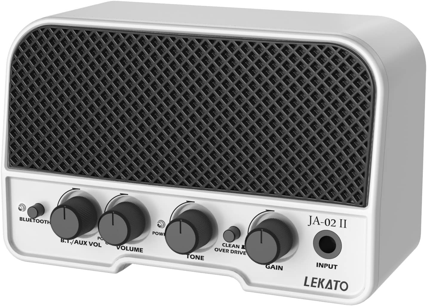 LEKATO Mini Guitar Amp, 5W Rechargeable Electric Amplifier for Guitar, Clean&Overdrive Effects Bluetooth Amp Portable for Daily 