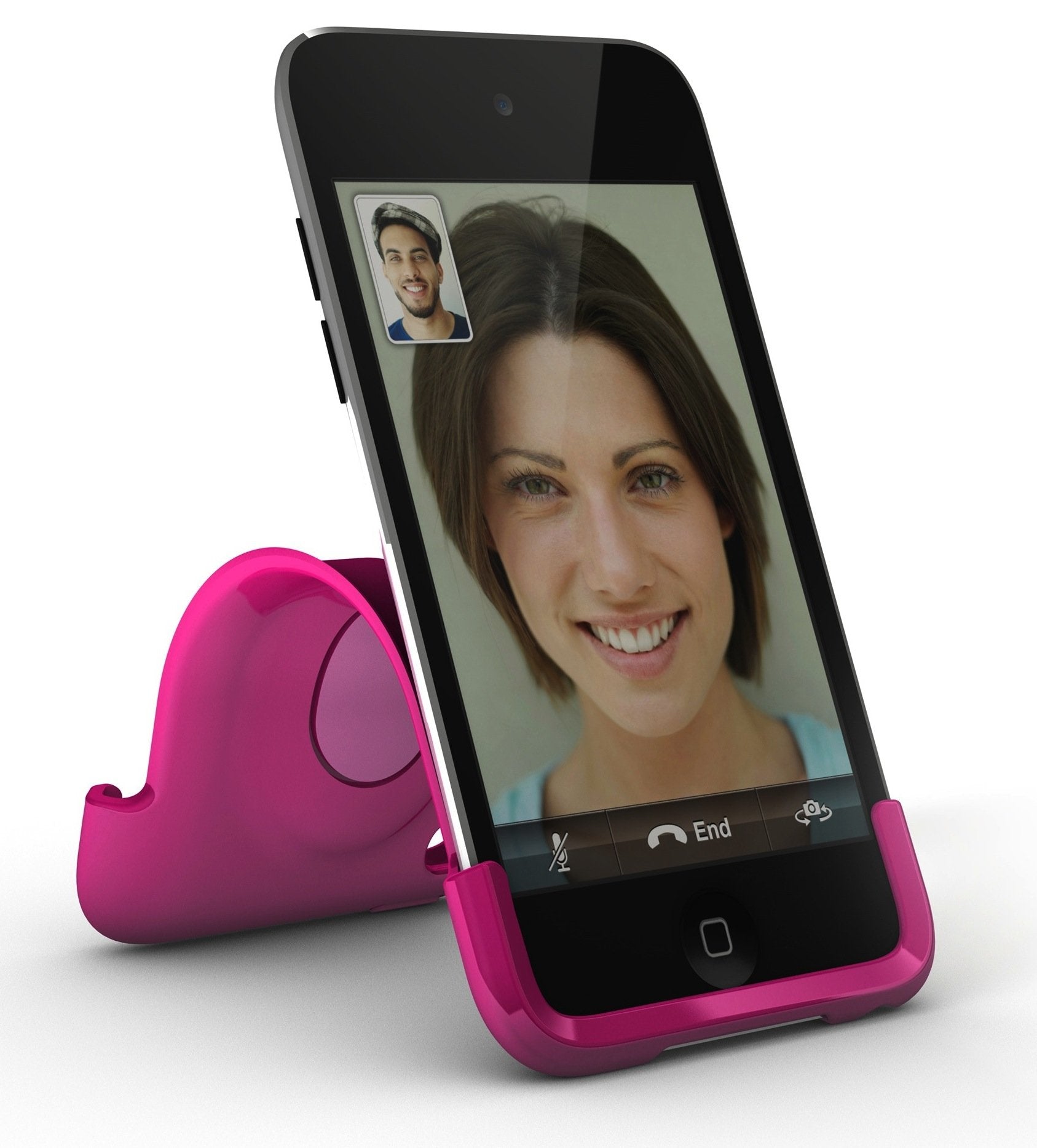 Xtrememac Ipod Touch 4G Snap Stand   Bubble Gum Pink