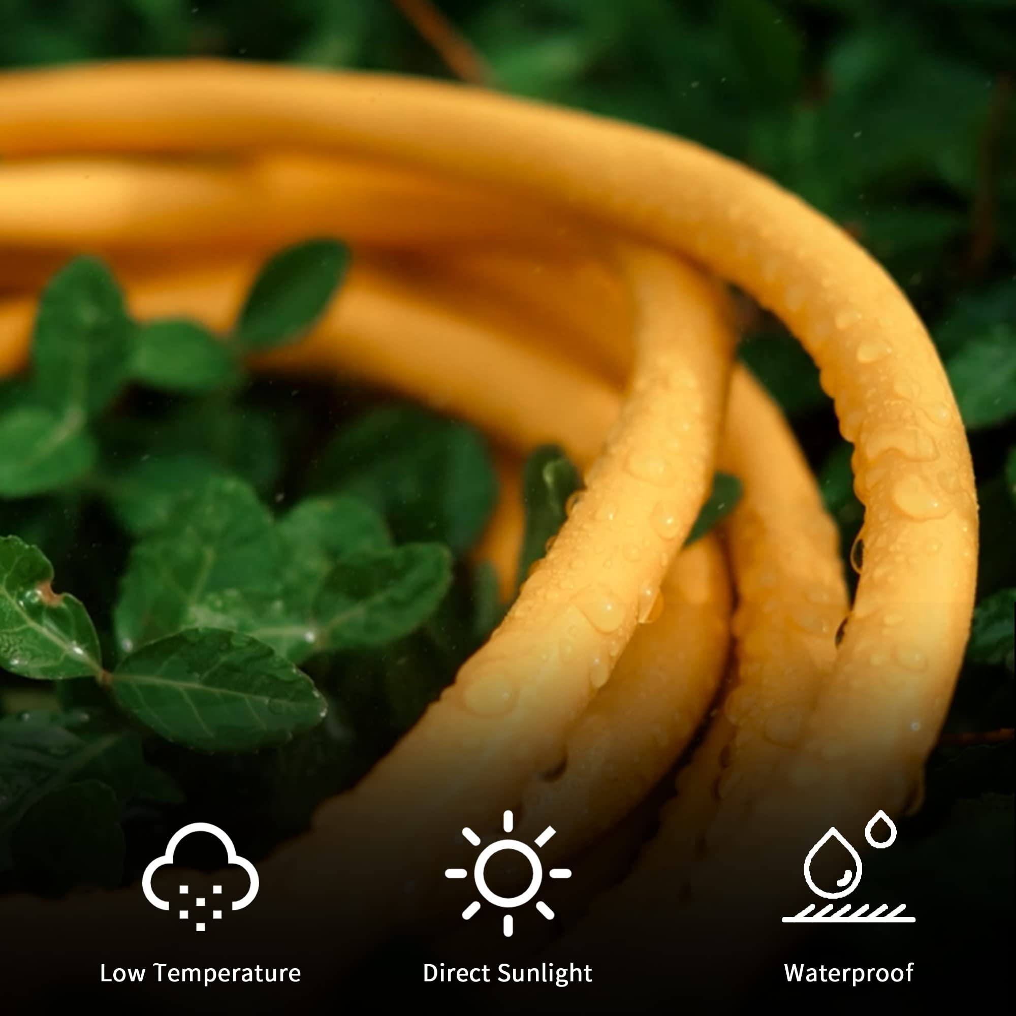 Yojoe Indoor Outdoor Extension Cord With Lighted End, 3 Prong 15A Weatherproof Power Extension Cord, 12 Gauge Heavy Duty 10 Ft Y