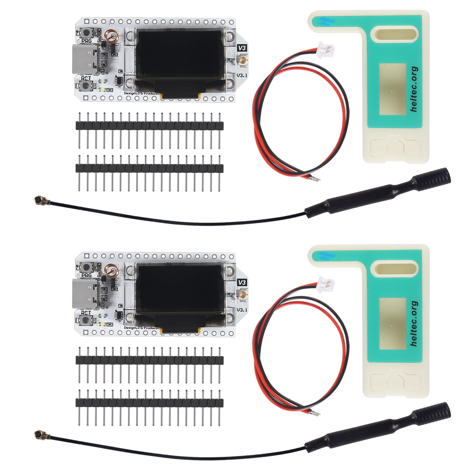 Aitrip 2 Sets 915Mhz Esp32 Lora V3 Wifi+Ble Development Board Sx1262 Type C Lora Kit 0.96Inch Oled Display Esp32 S3 Dual Core Wi