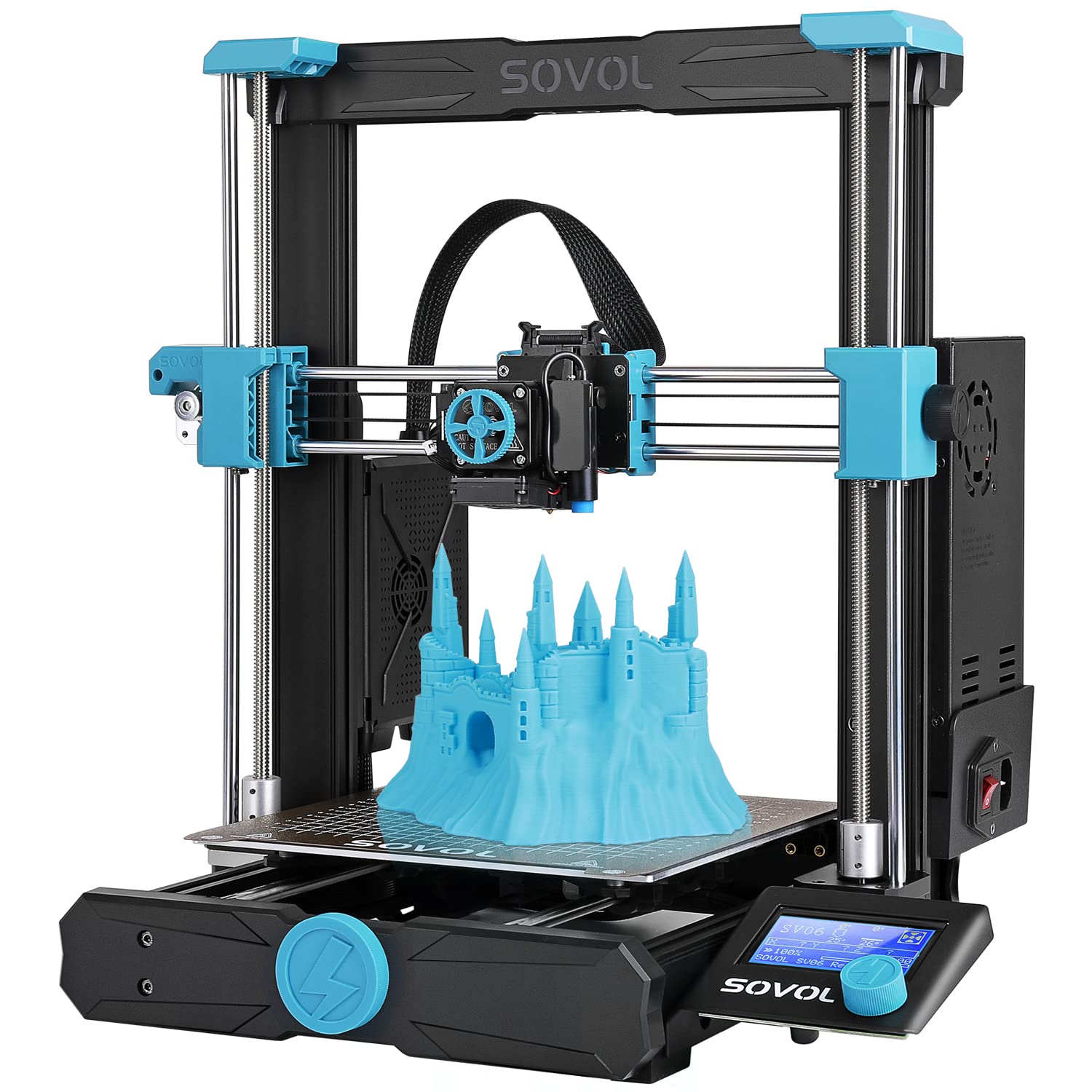 Sovol Sv06 3D Printer Open Source With All Metal Hotend Planetary Dual Gear Direct Drive Extruder 25 Point Auto Leveling Pei Bui