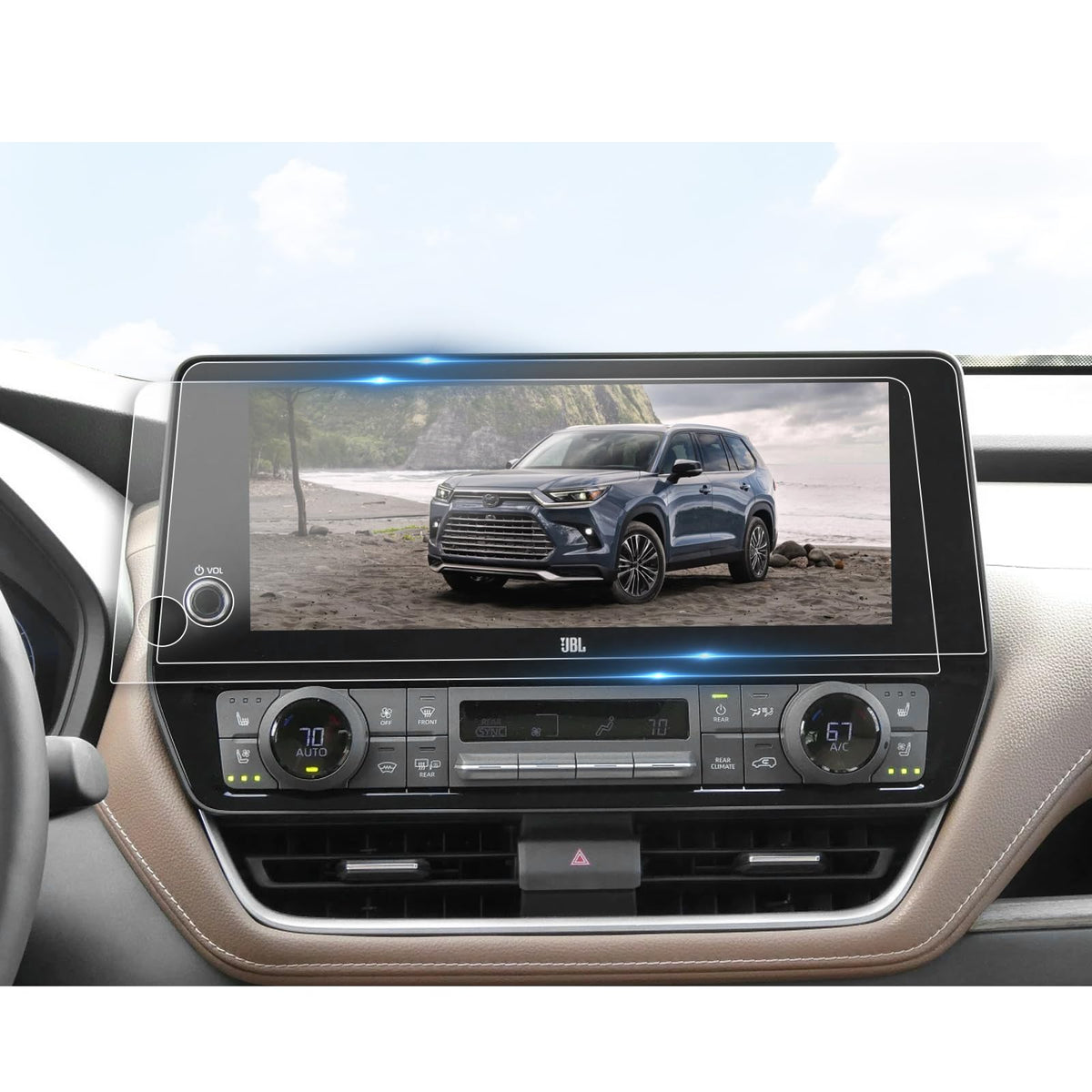 12.3''Car Screen Screen Protecto For 2024 Toyota Grand Highlander Screen Protector For 2024 Toyota Grand Highlander Xle/Limited/