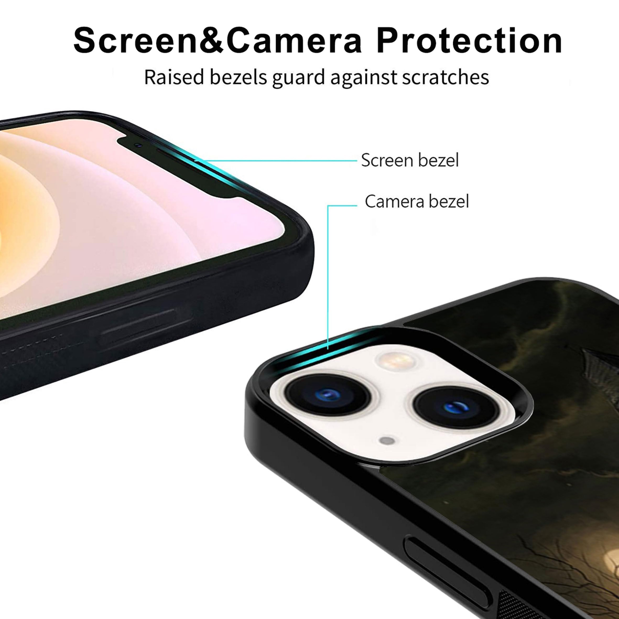 Vuttoo For Iphone 14 Plus Case   Halloween Haunted House Pattern Phone Case   Tpu Shock Absorption Protection Phone Case